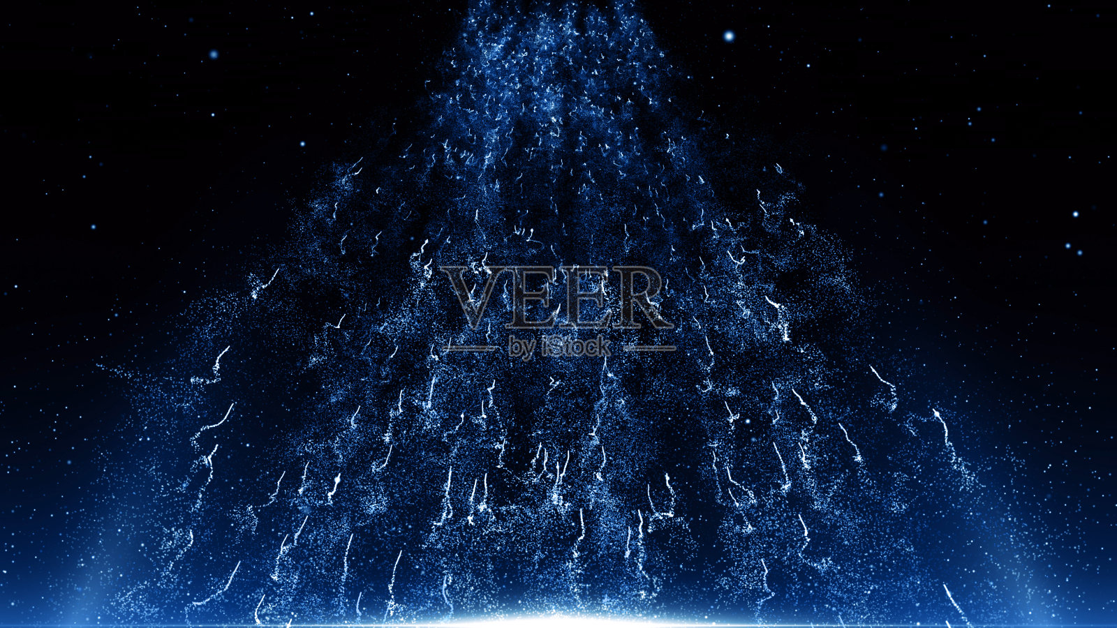 蓝色尘埃抽象光散景运动标题电影背景插画图片素材