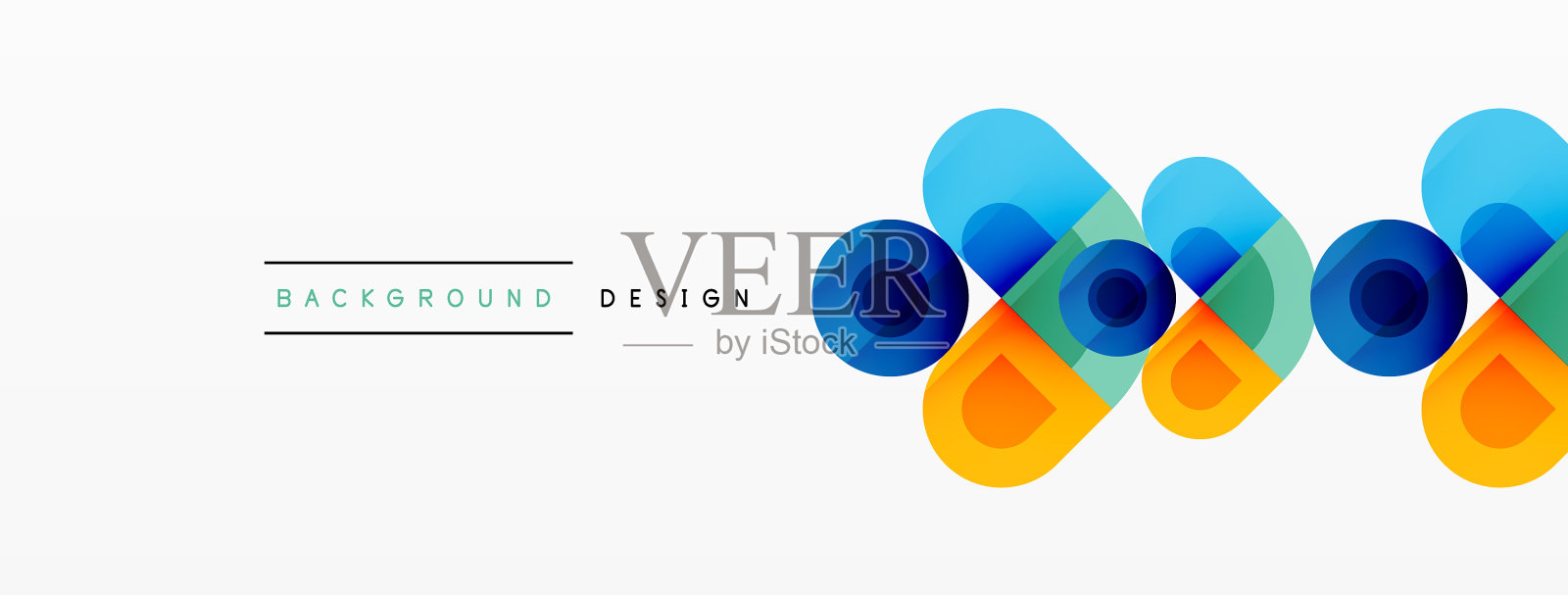 神秘的圆-迷人的几何插画图片素材