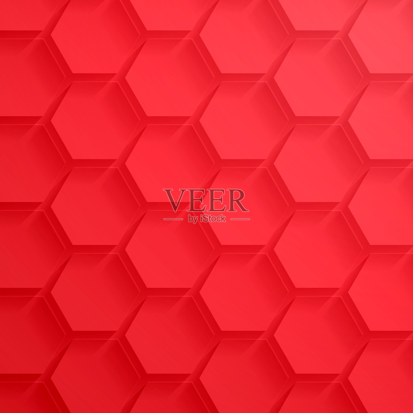 抽象红色背景-几何纹理插画图片素材