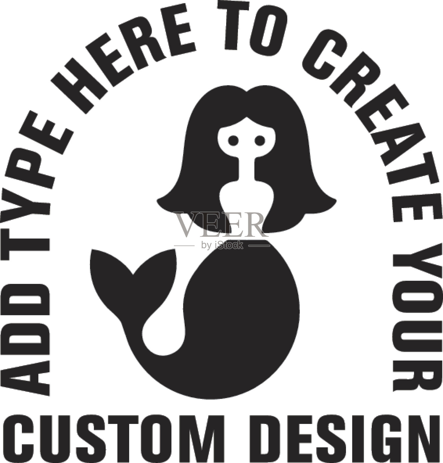 美人鱼设计格式插画图片素材