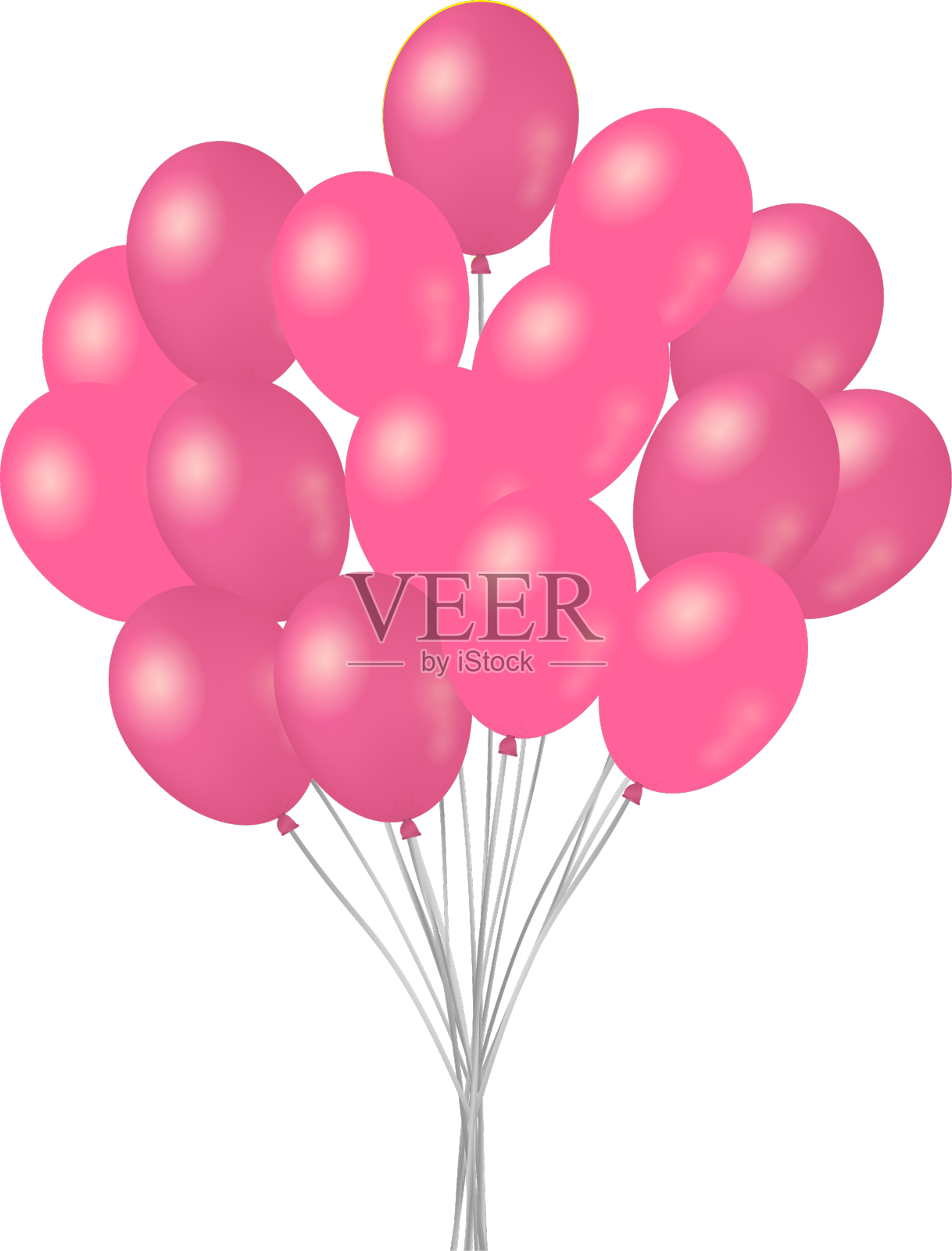 一大串气球设计元素图片