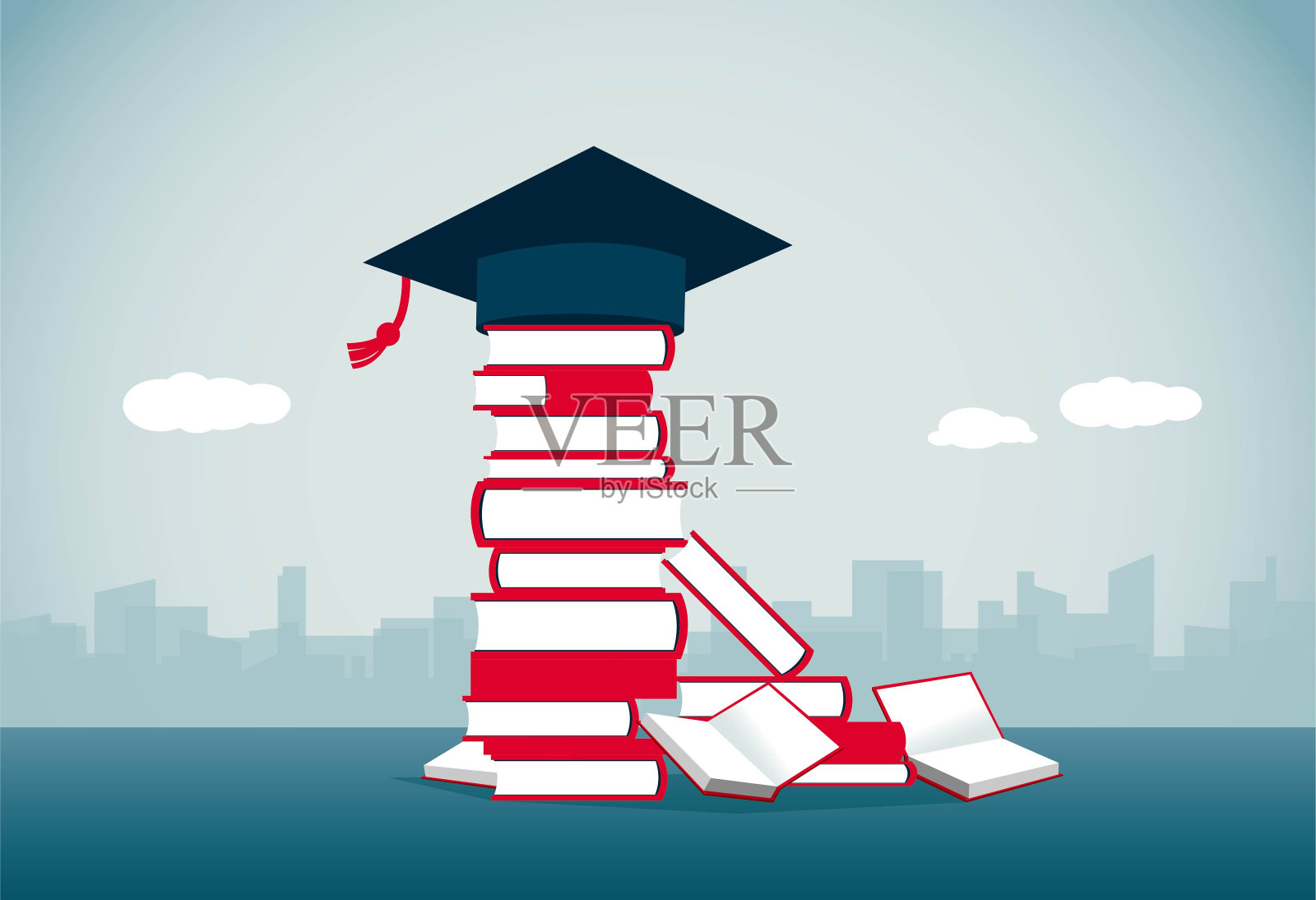 毕业帽插画图片素材