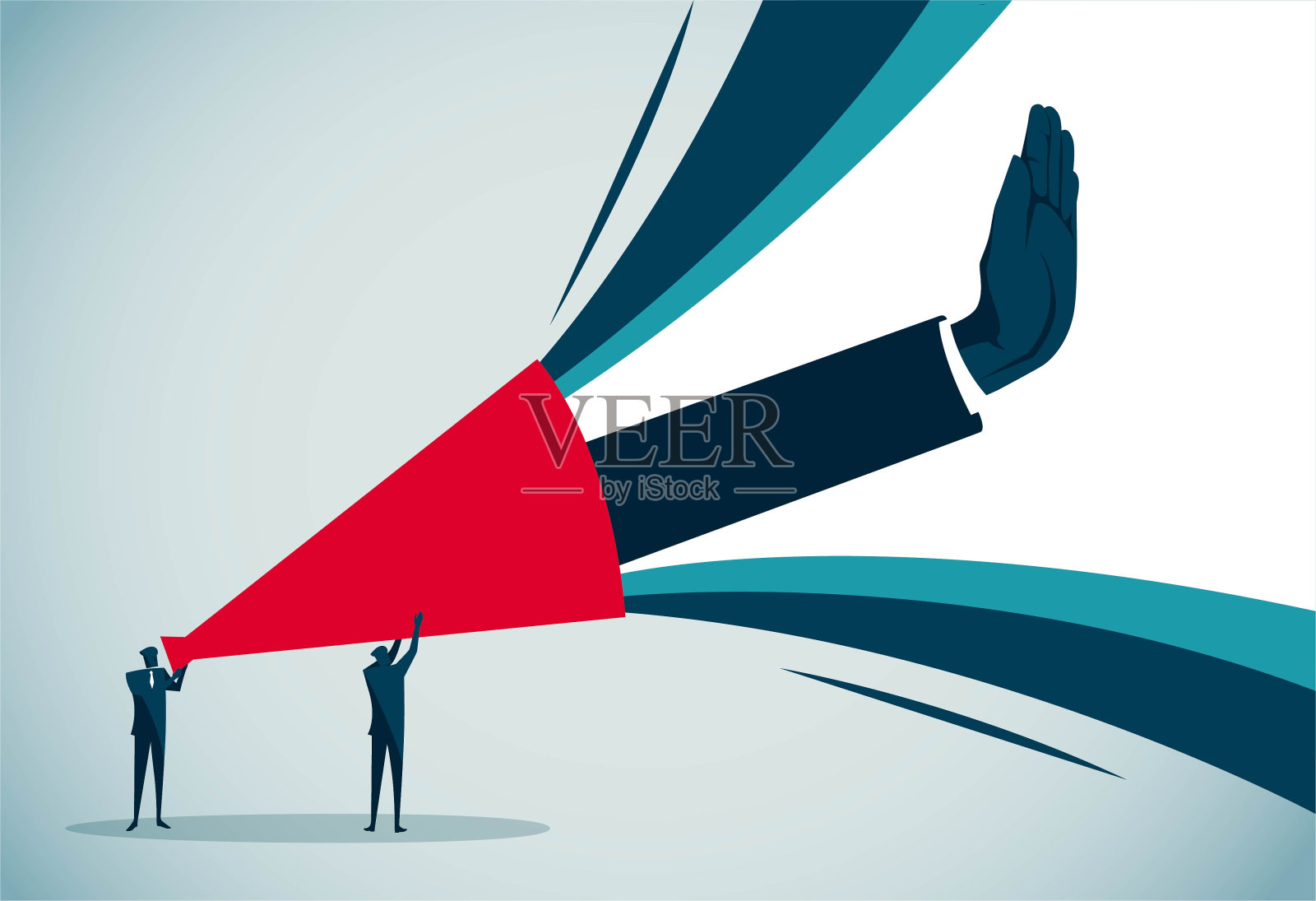 紧急停车消息插画图片素材