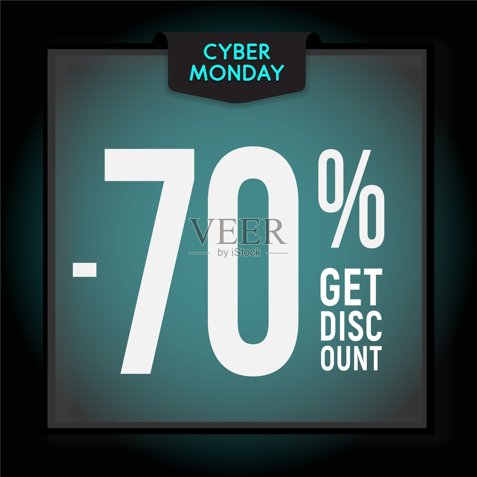 网络星期一假期折扣七折设计元素图片