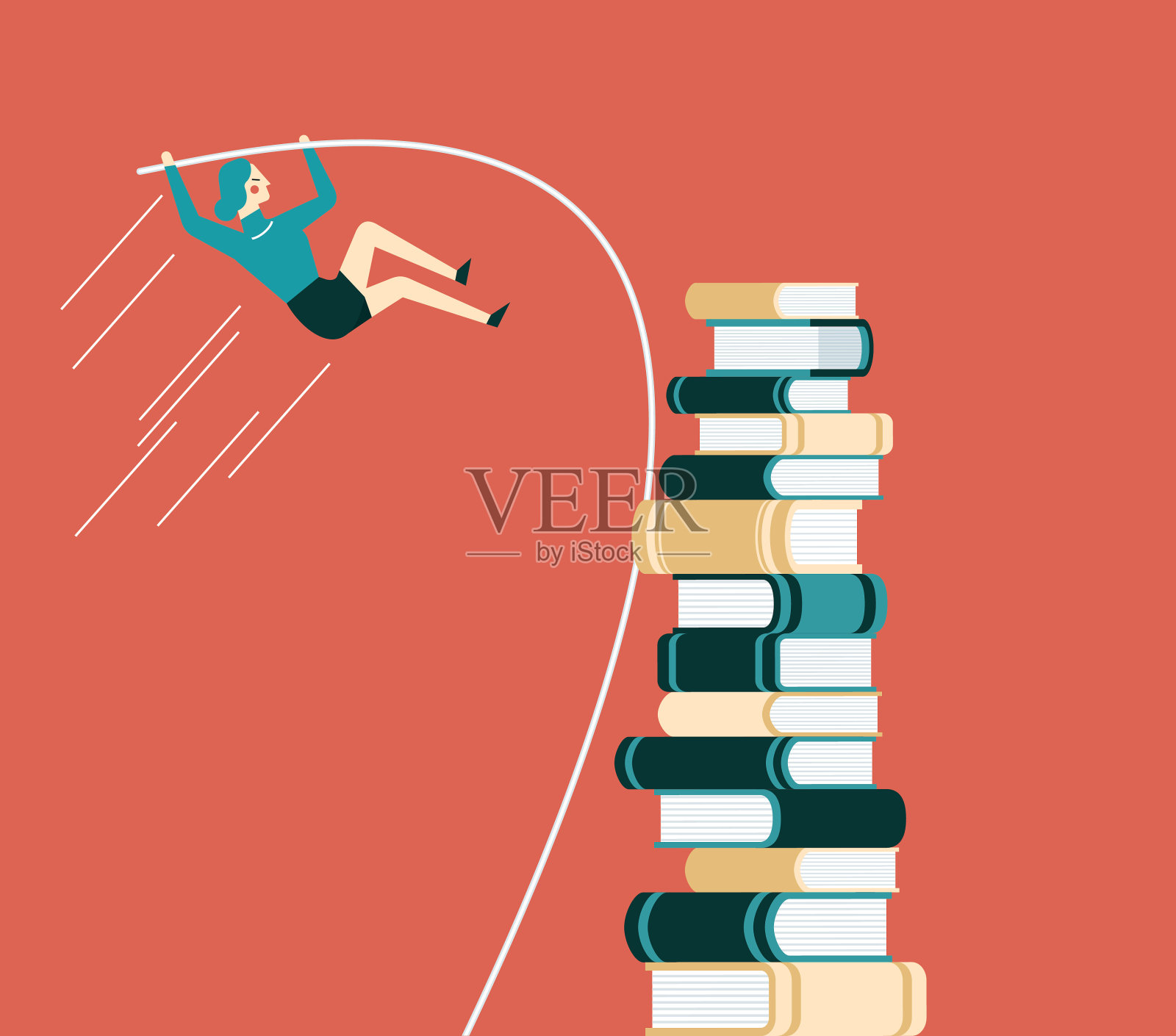 知识的商人插画图片素材