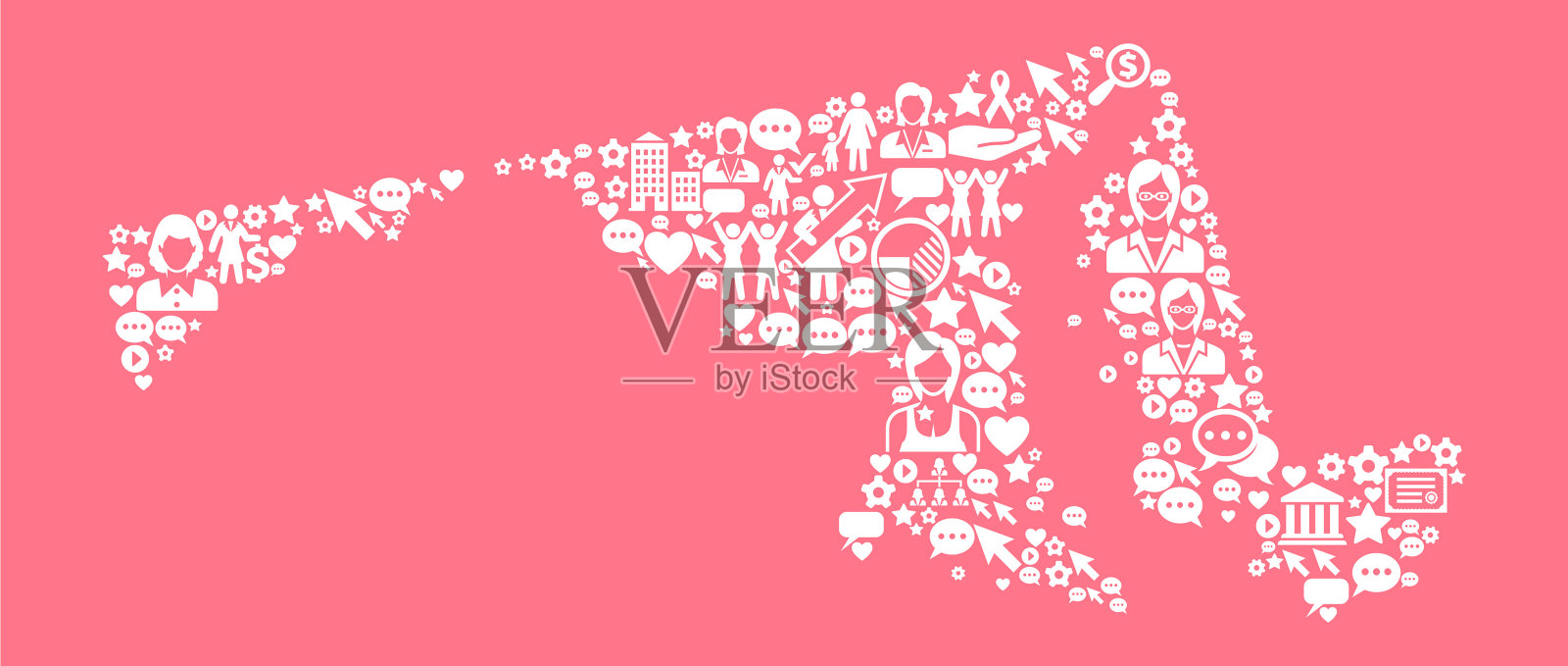 马里兰州妇女权利矢量图标模式插画图片素材