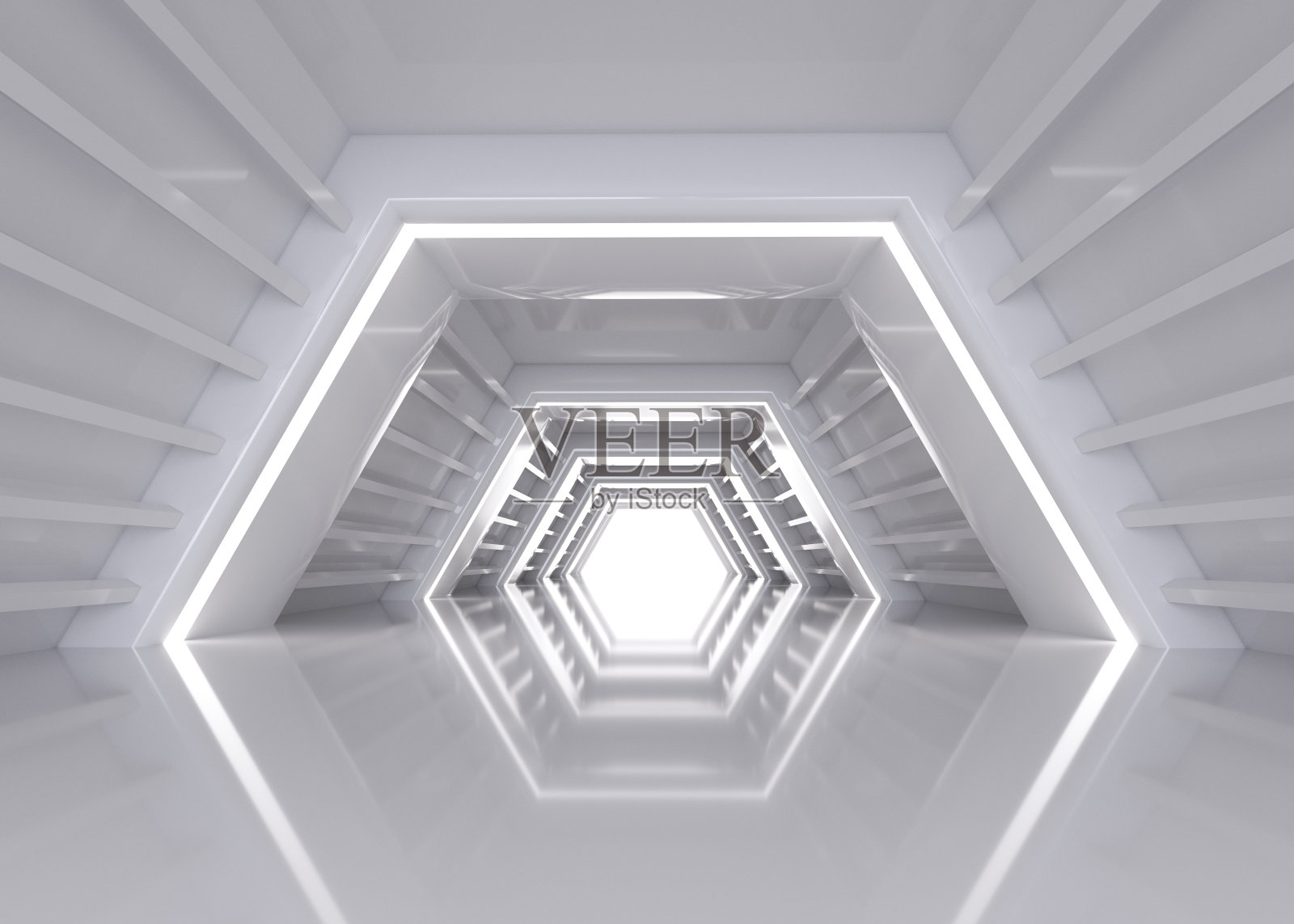 三维渲染抽象隧道背景照片摄影图片