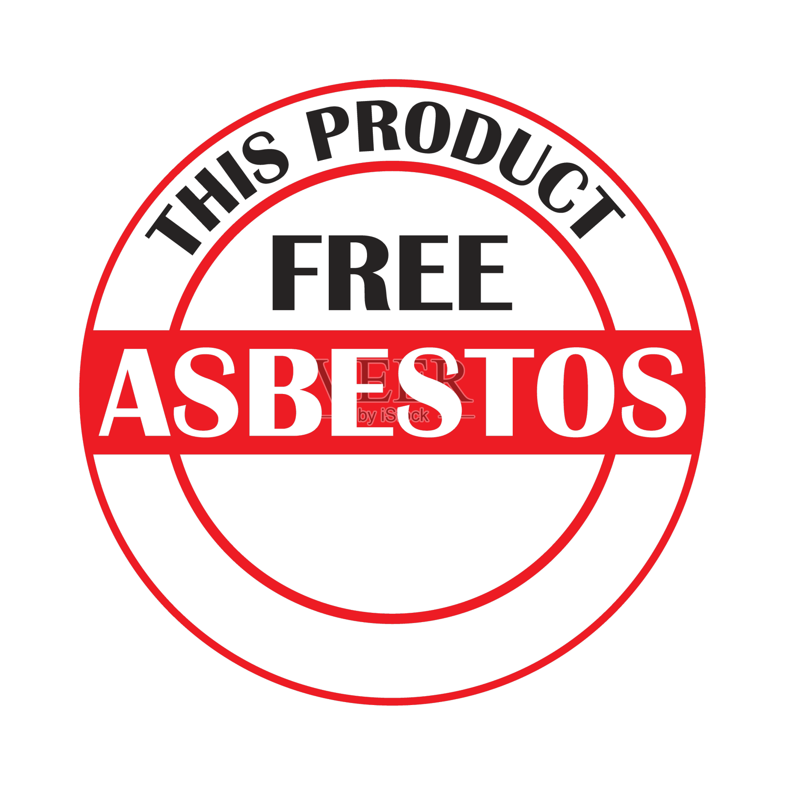 无石棉标志设计元素图片