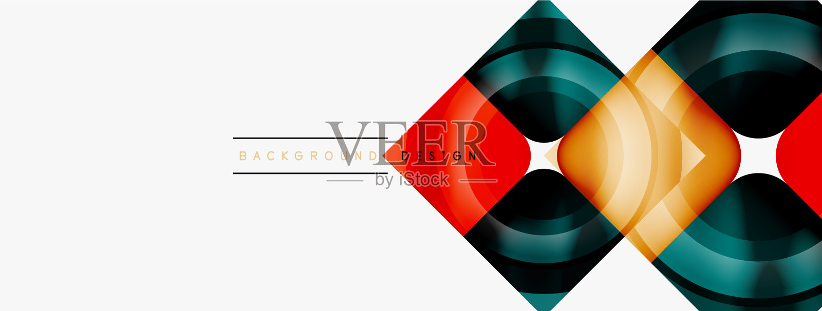 圆形抽象背景壁纸横幅插画图片素材