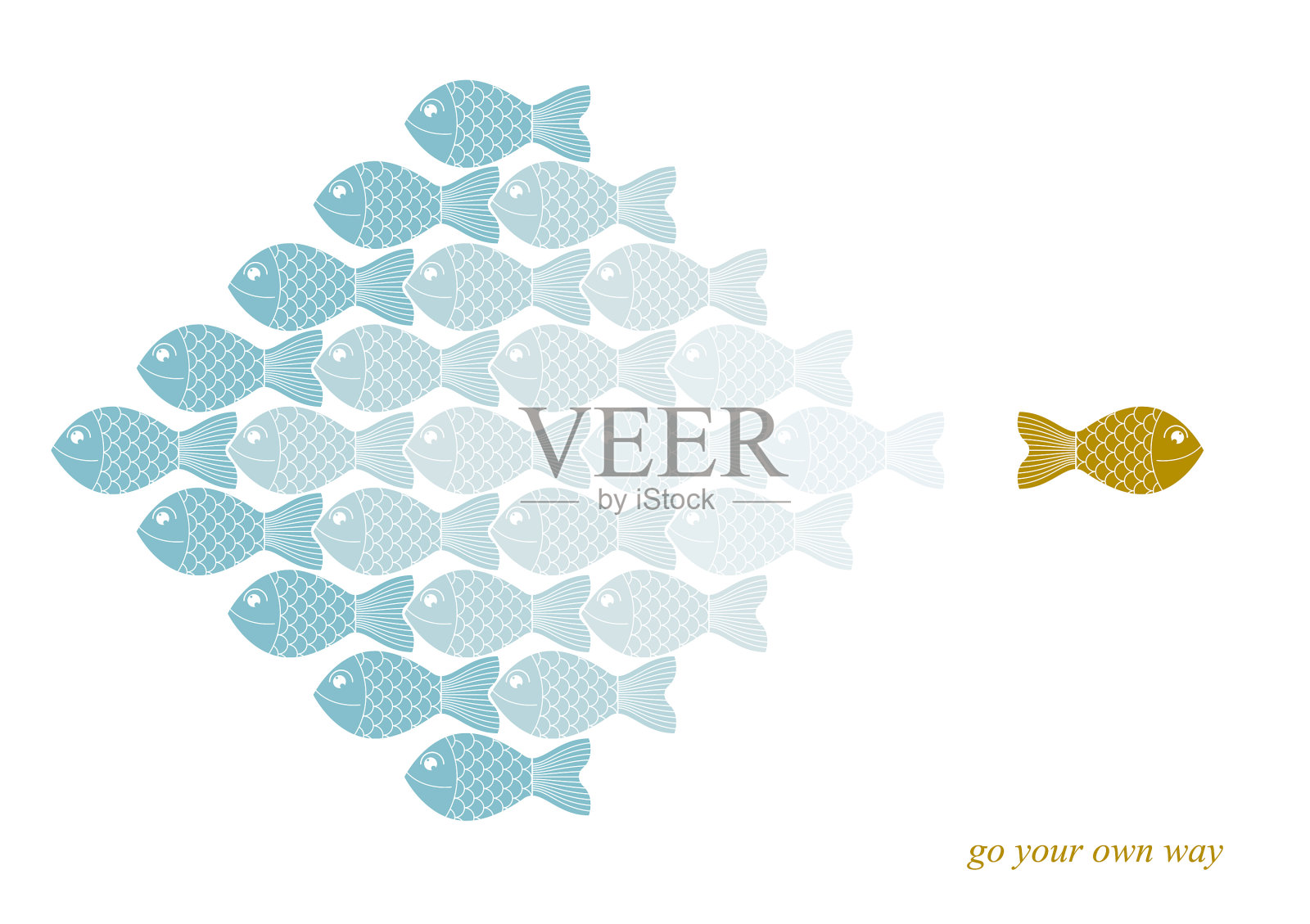 不同的或特殊的概念插画图片素材