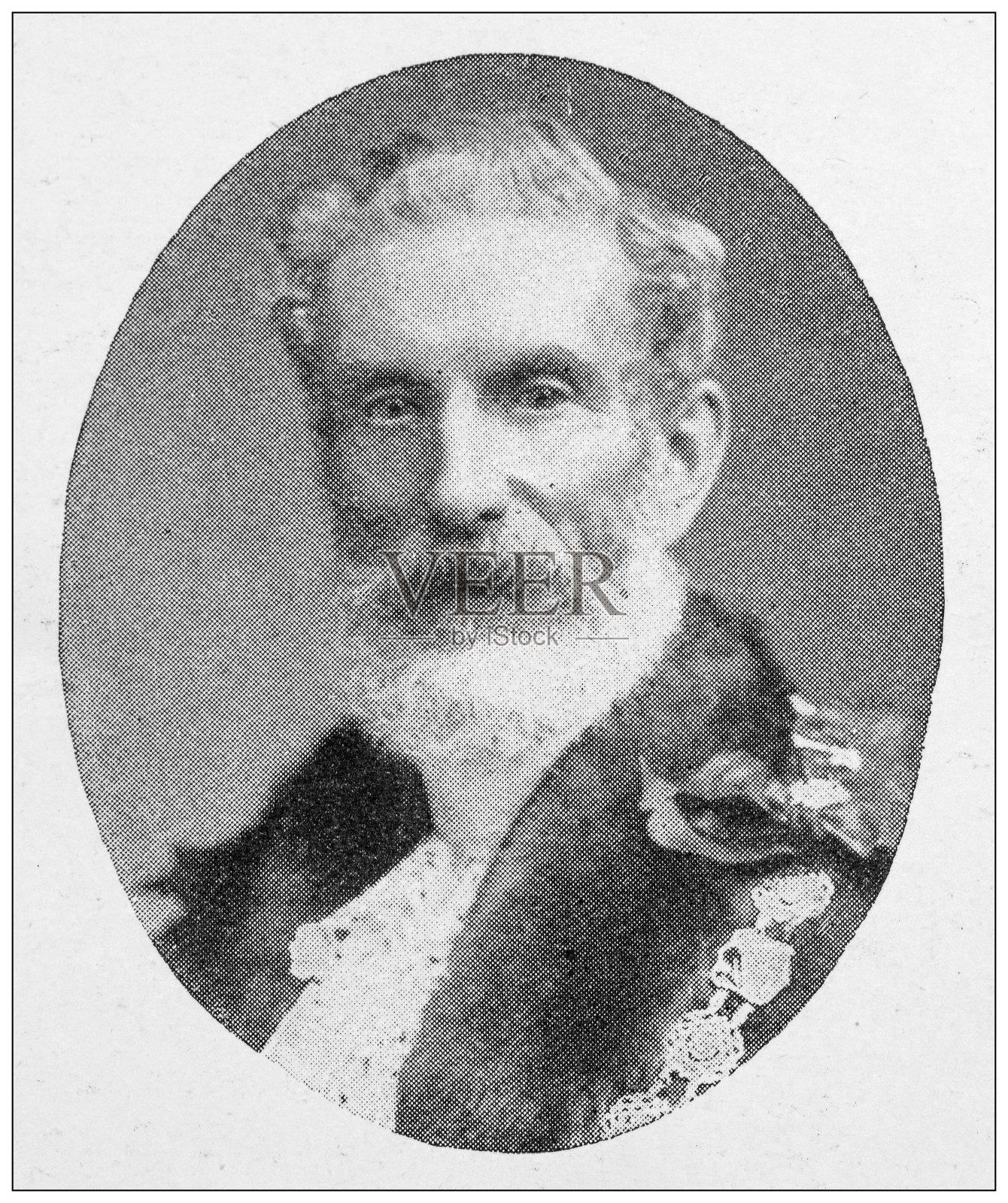 来自英国杂志的古董图片:约翰·沃斯·摩尔插画图片素材