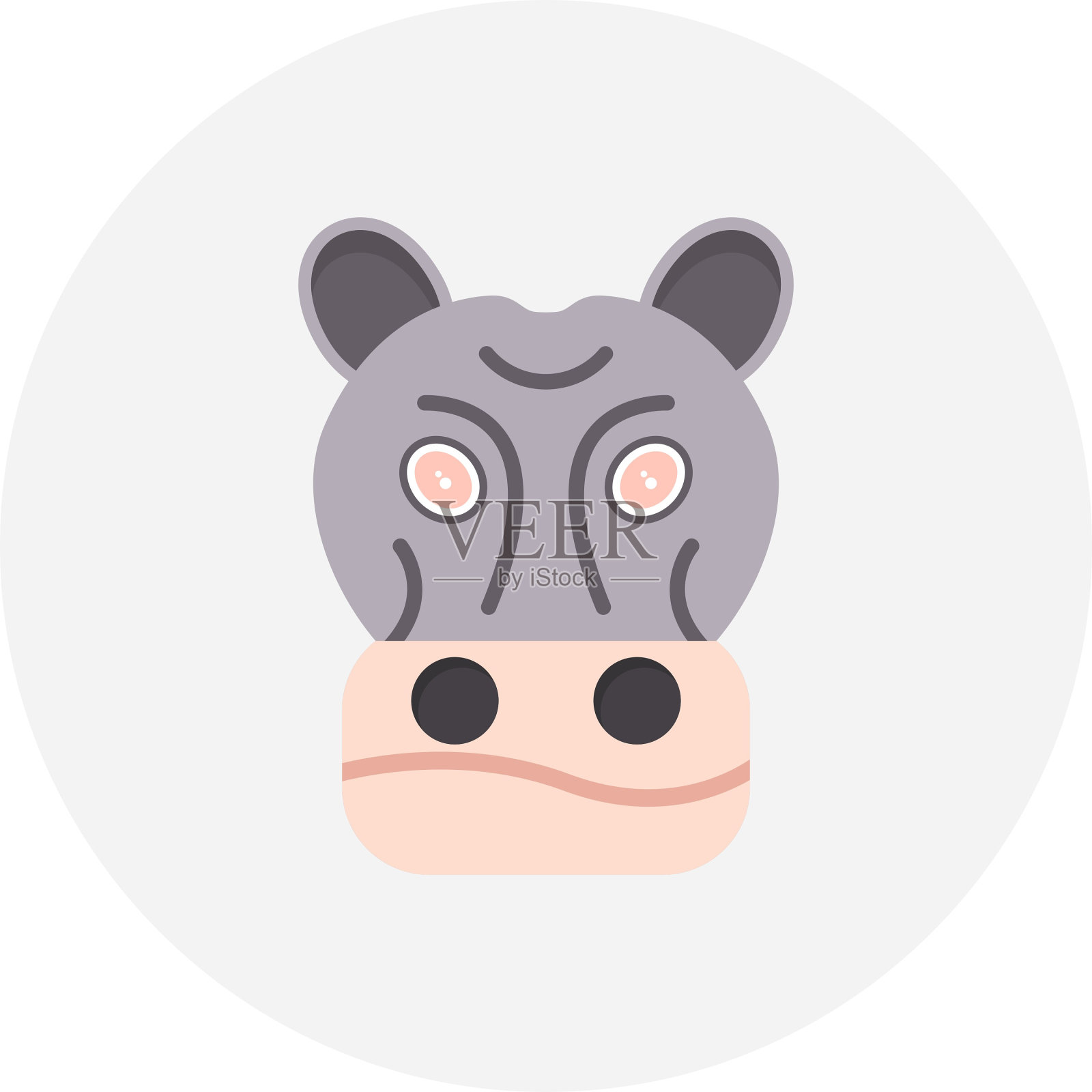 河马图标插画图片素材