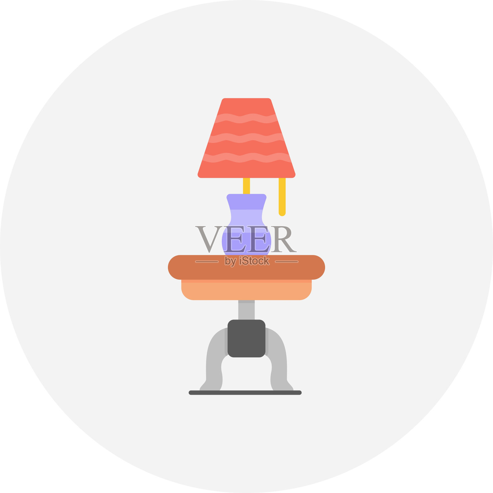 床头柜图标插画图片素材