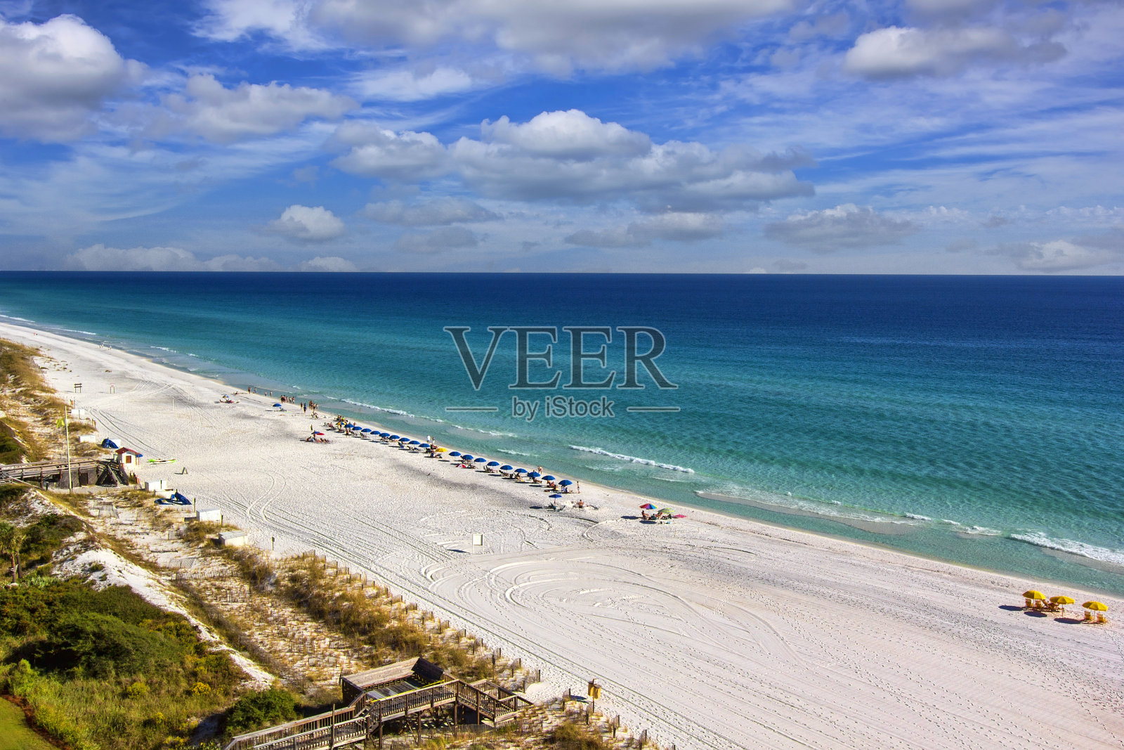 德斯汀海滩，狭长地带的沙滩照片摄影图片