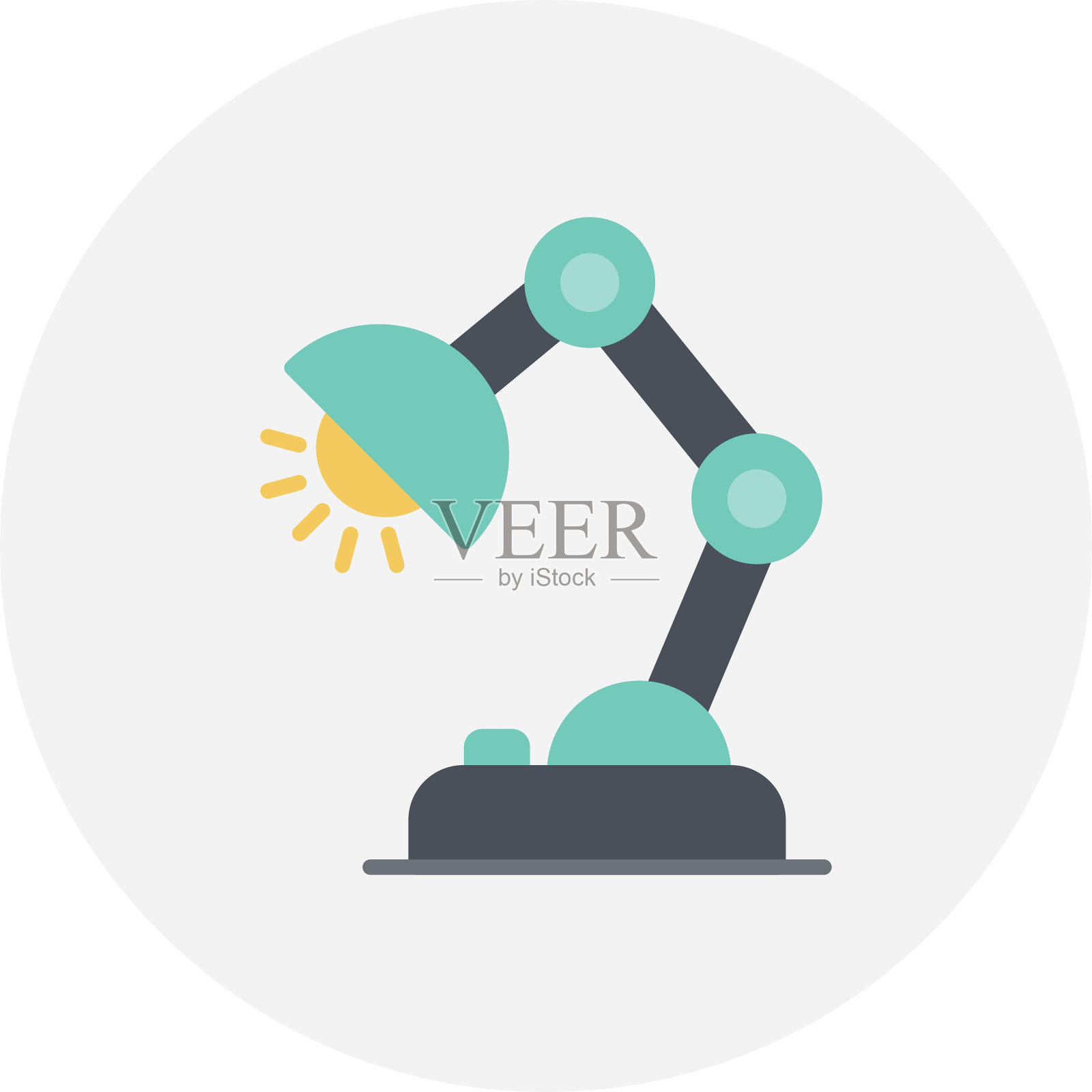 台灯图标插画图片素材