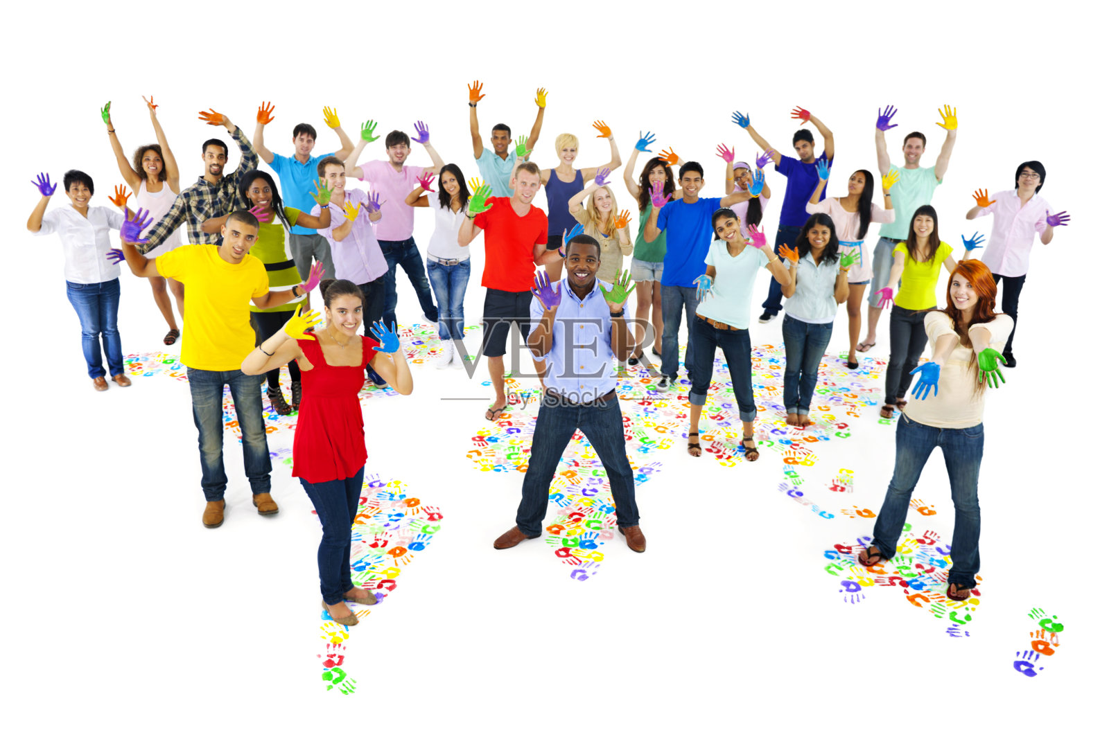 World Handprint重复图片照片摄影图片