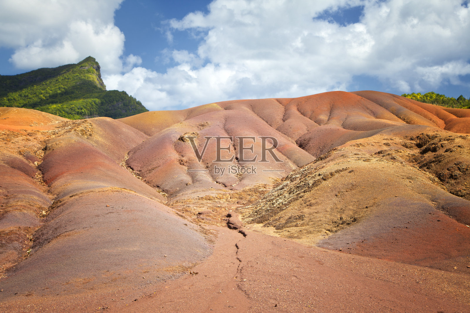 七彩色的地球照片摄影图片