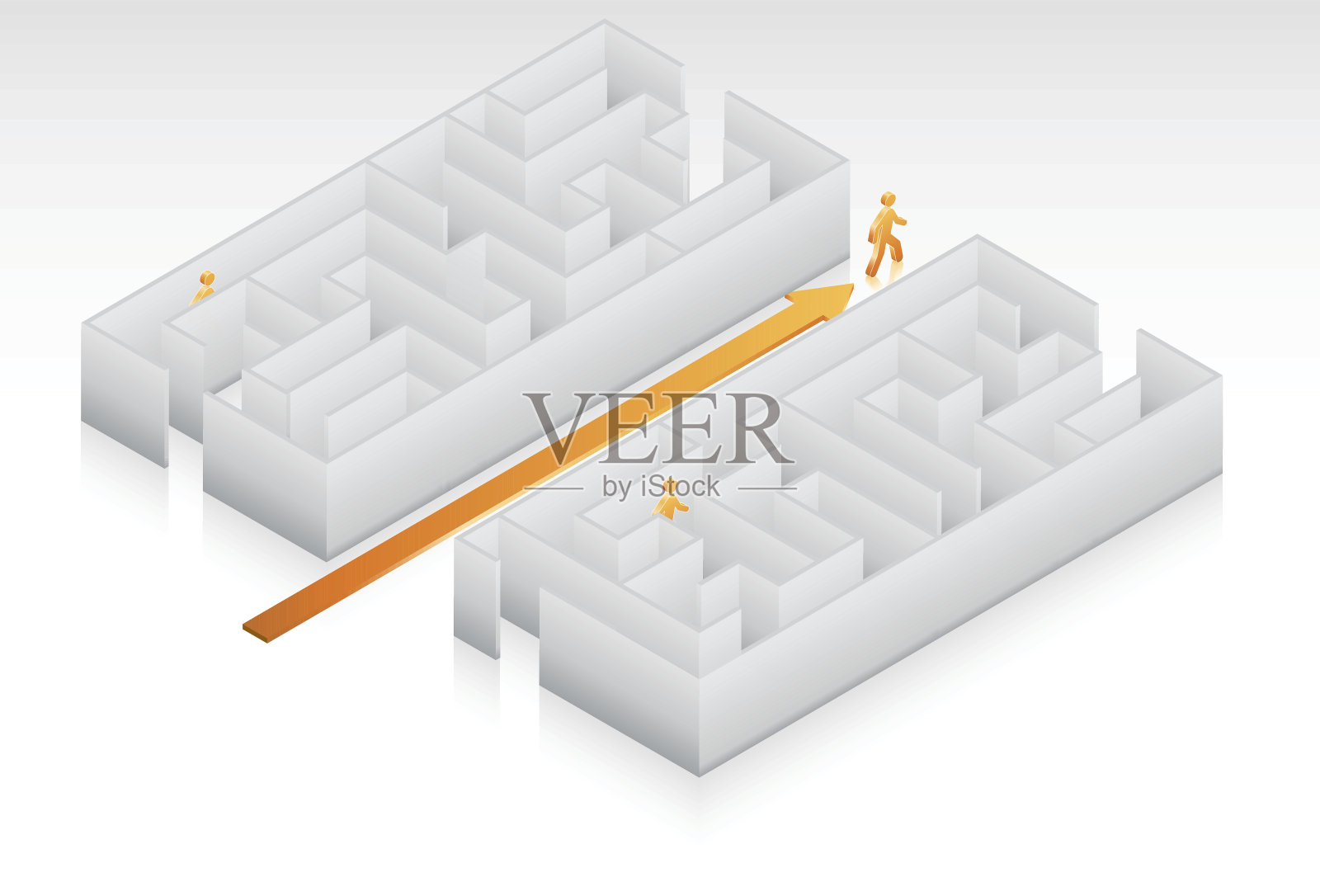 简单的路线插画图片素材