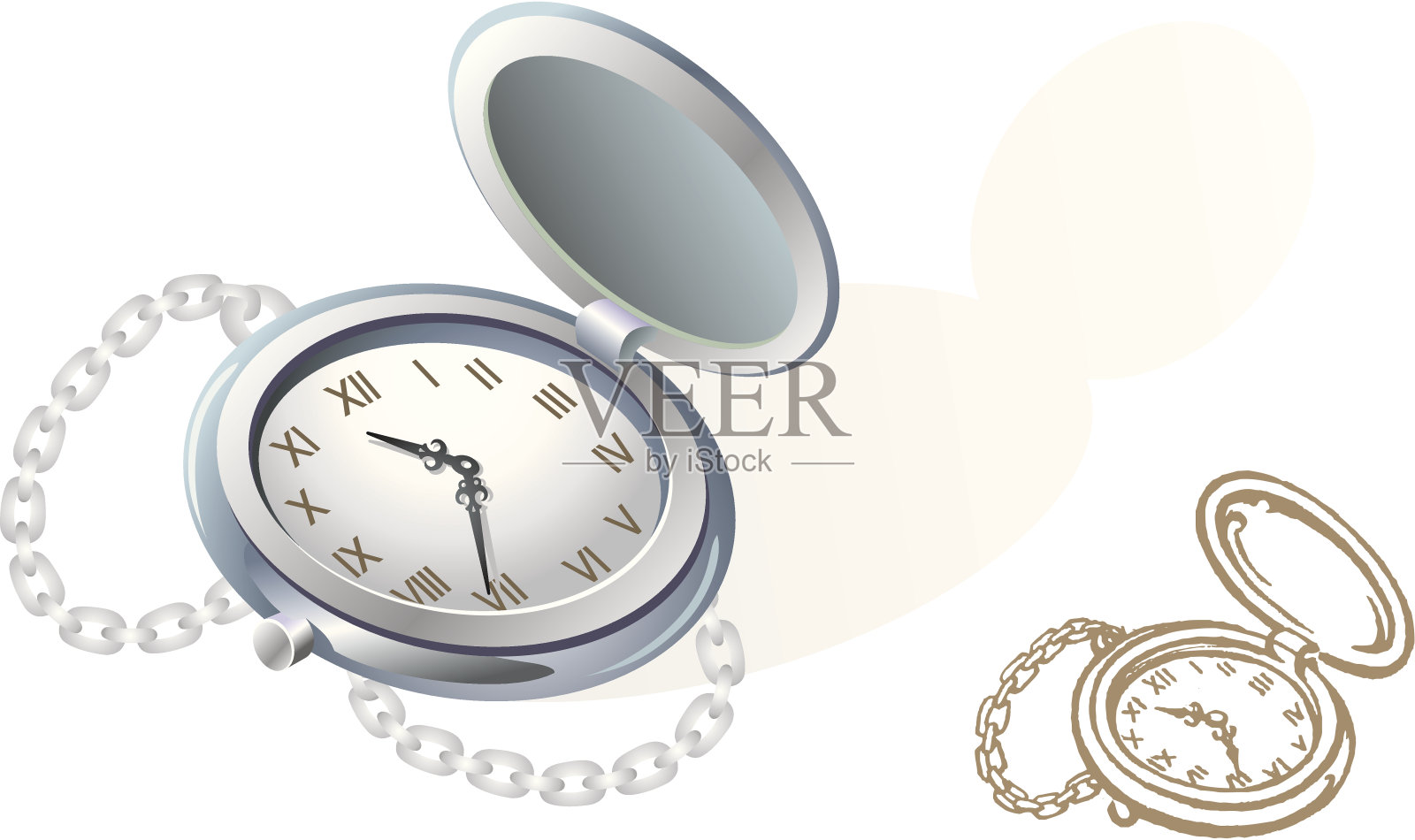 怀表插画图片素材