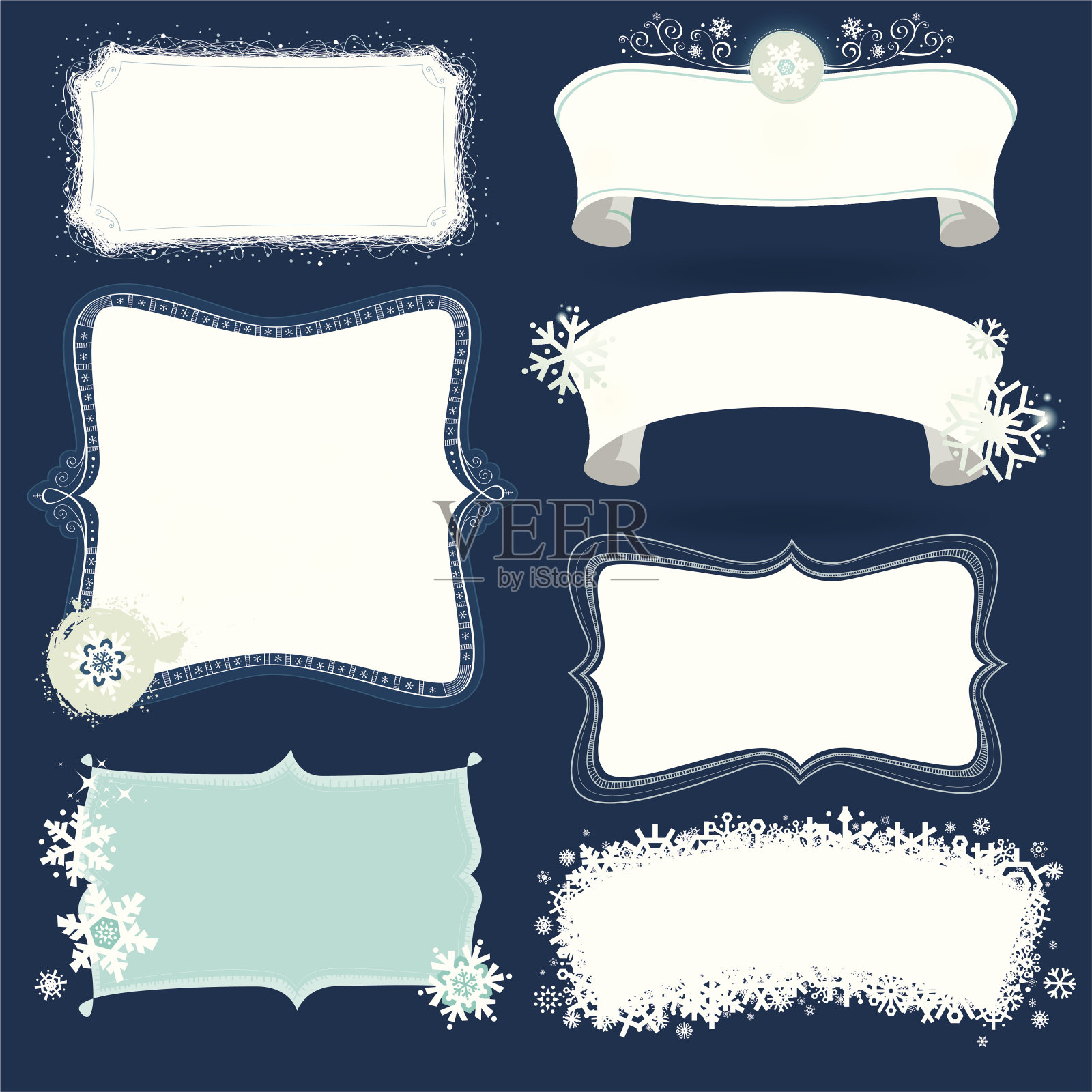 手绘标签集插画图片素材