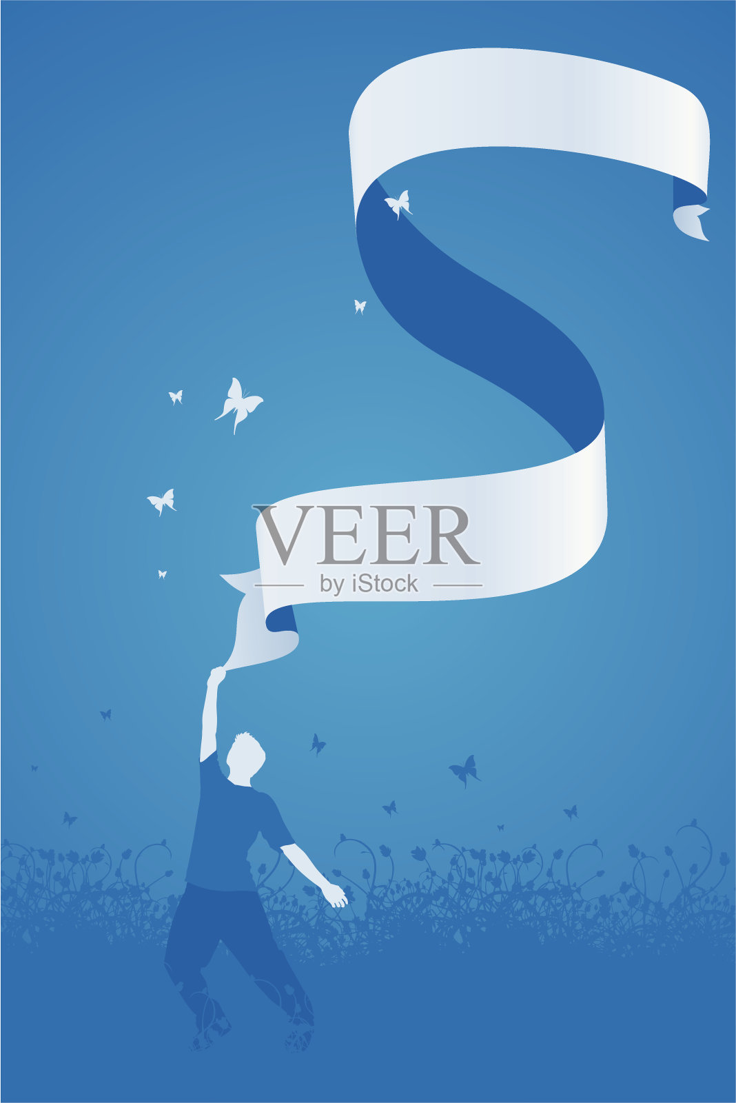 自由。插画图片素材