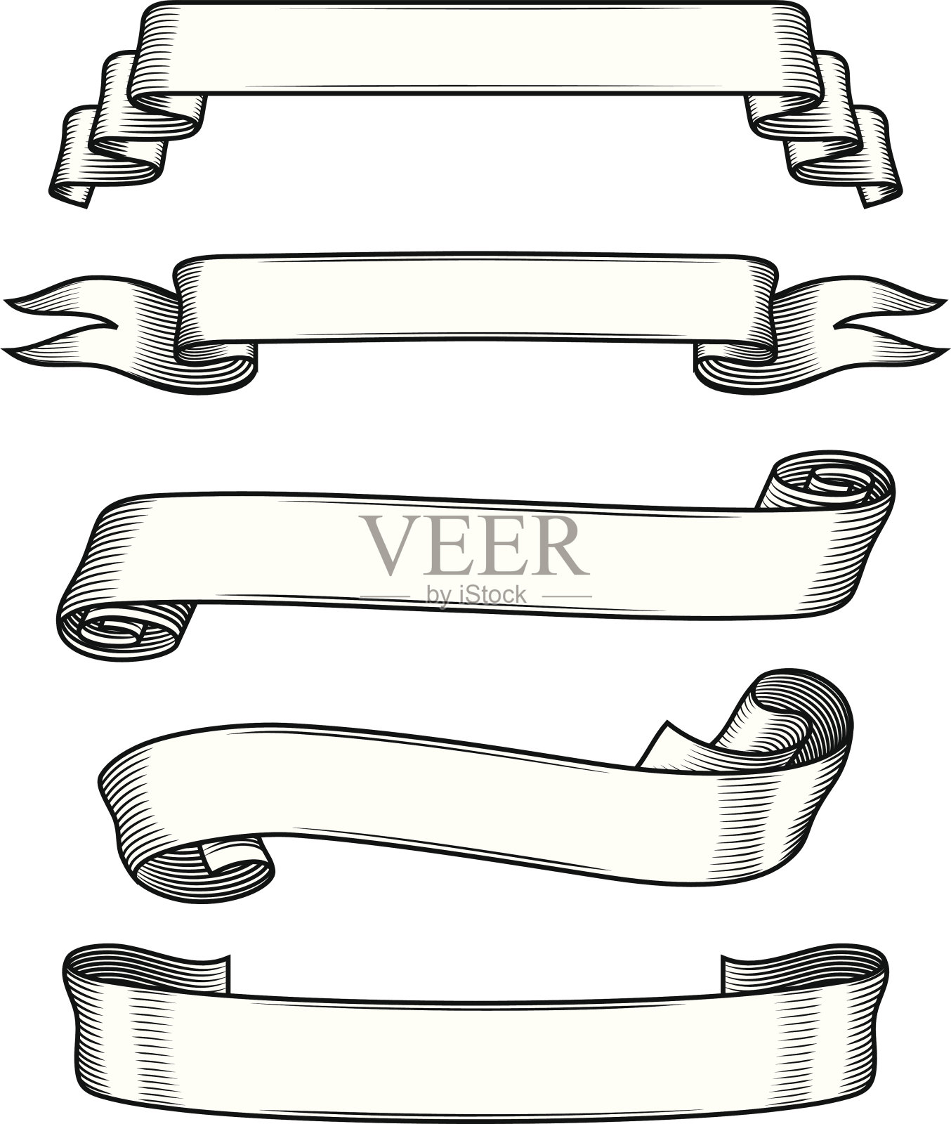 横幅集插画图片素材