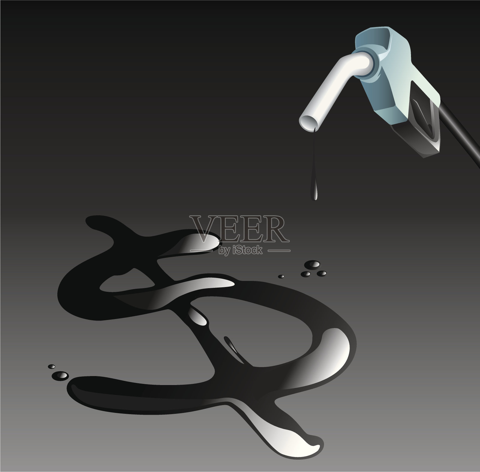 概念-货币汽油插画图片素材