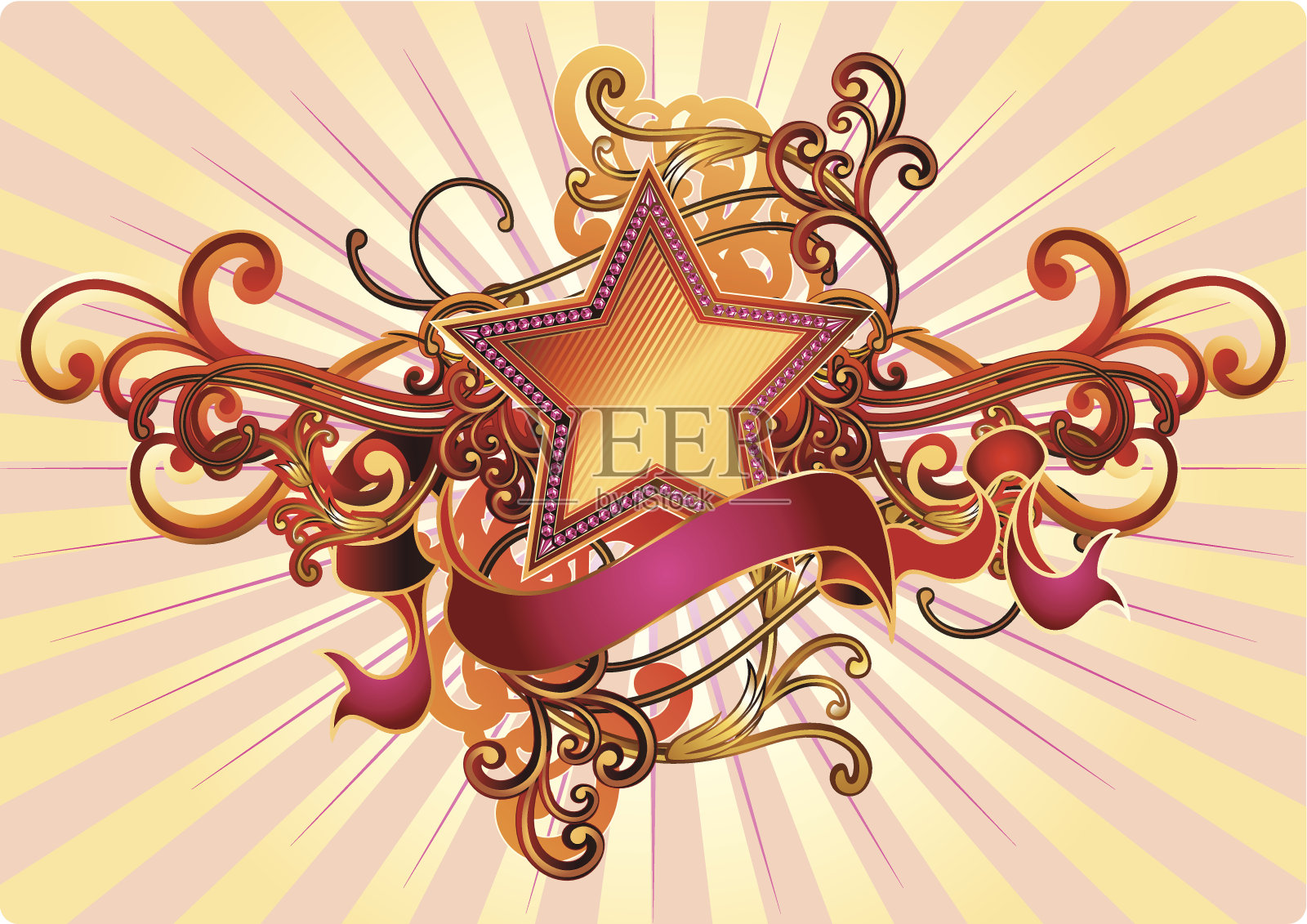 明星&装饰插画图片素材