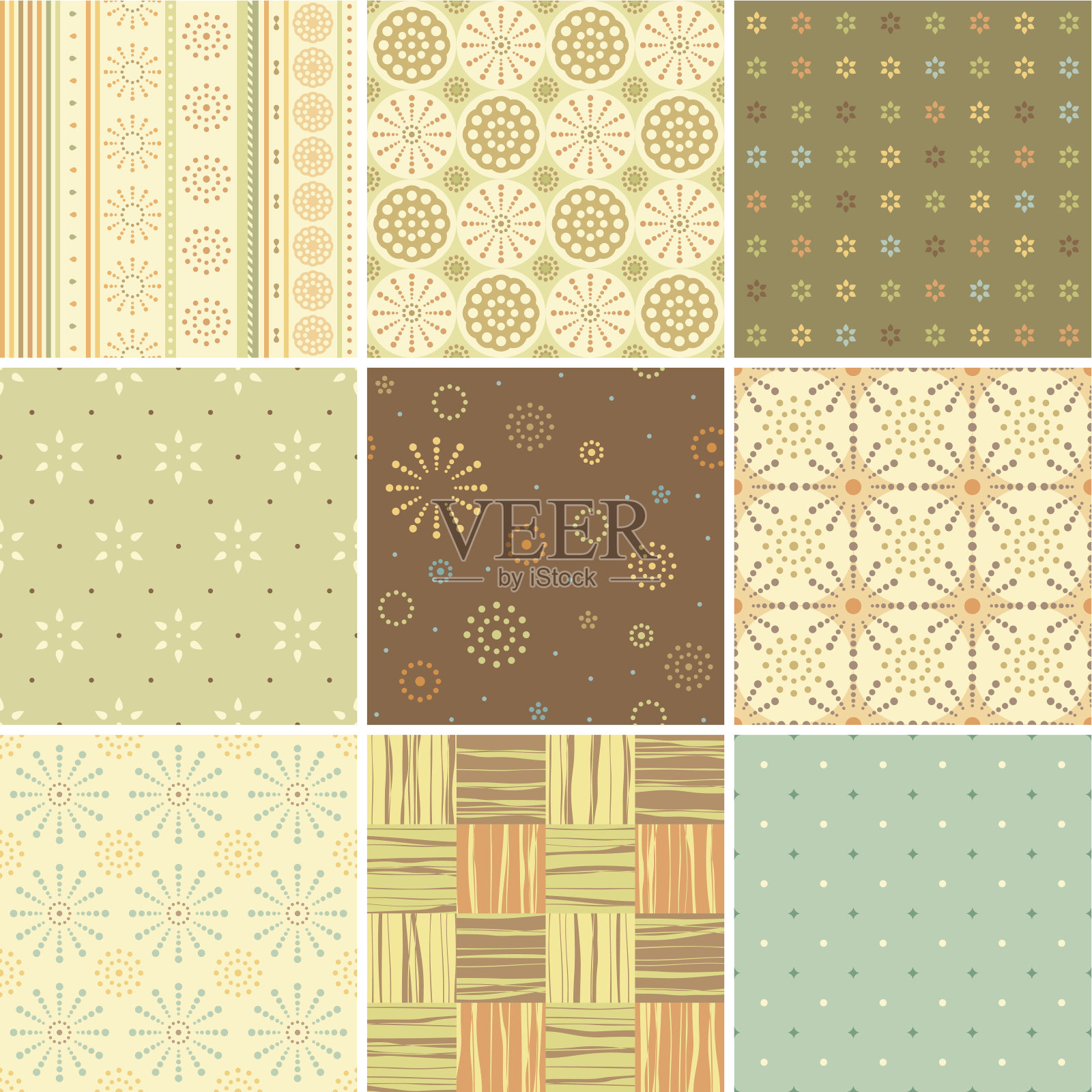 无缝模式设计插画图片素材