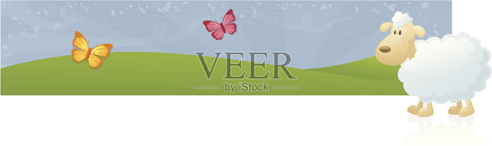 羊旗-包括。jpeg插画图片素材