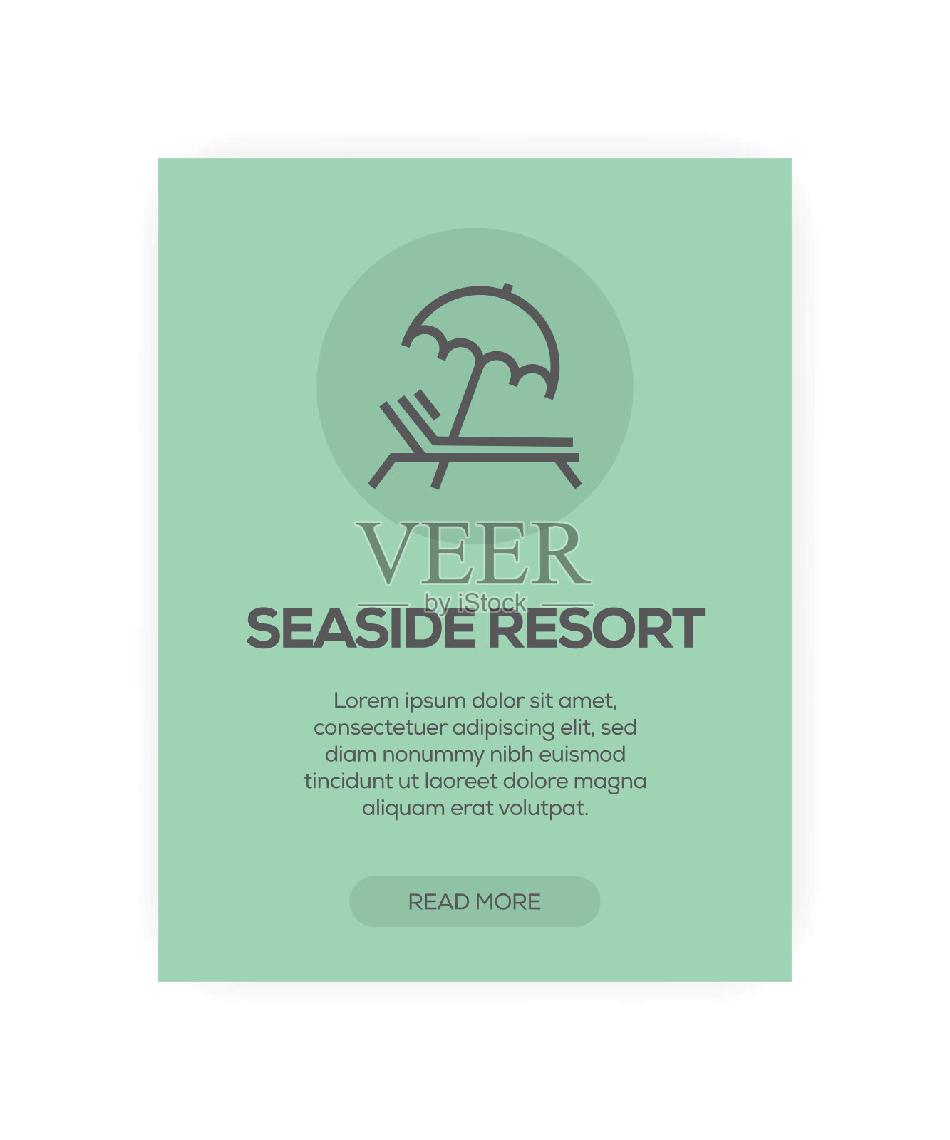 海滨报告的概念插画图片素材