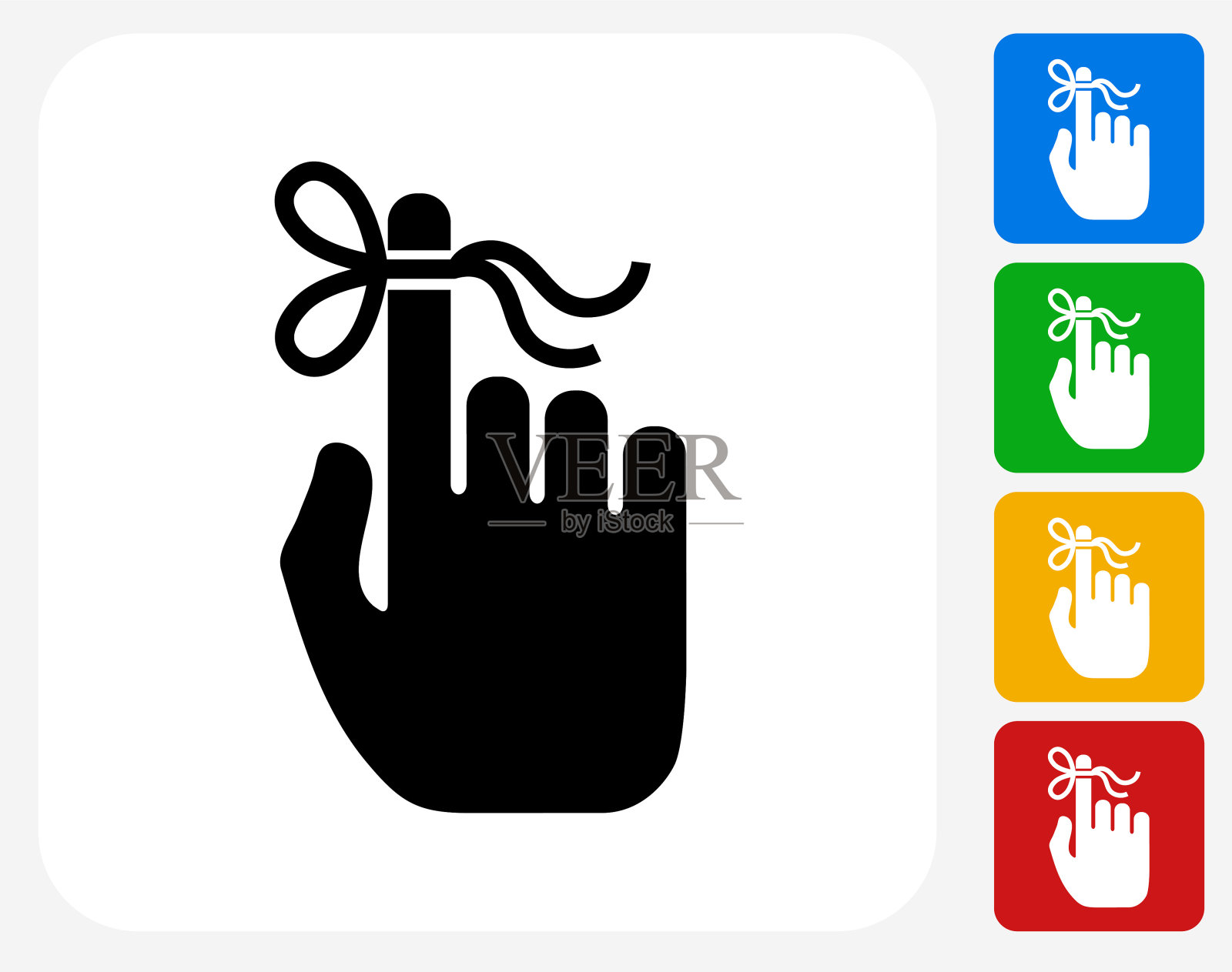 人手上的结。插画图片素材