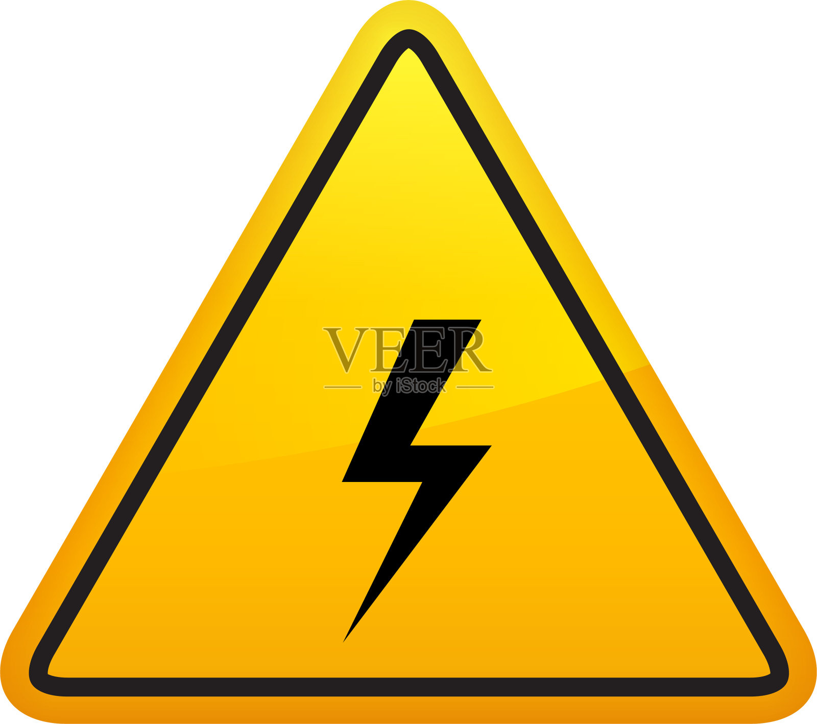 闪电雷雨。插画图片素材