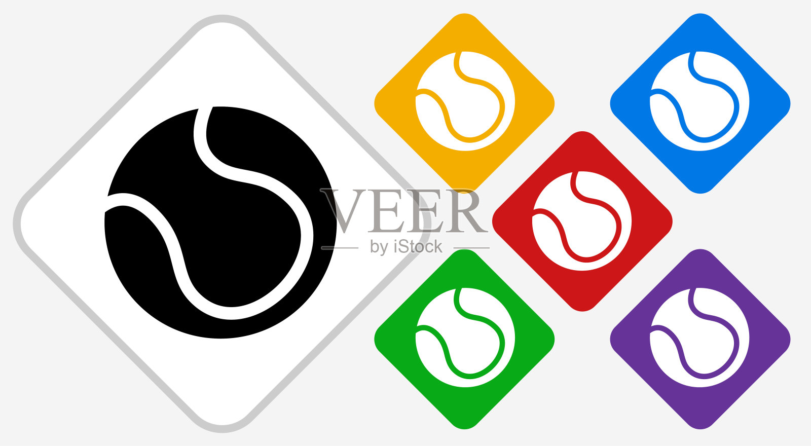 网球。插画图片素材