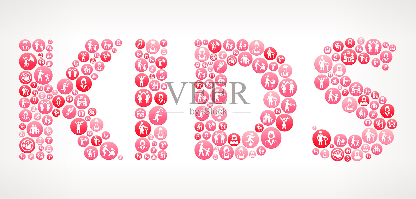 儿童女权矢量按钮插画图片素材