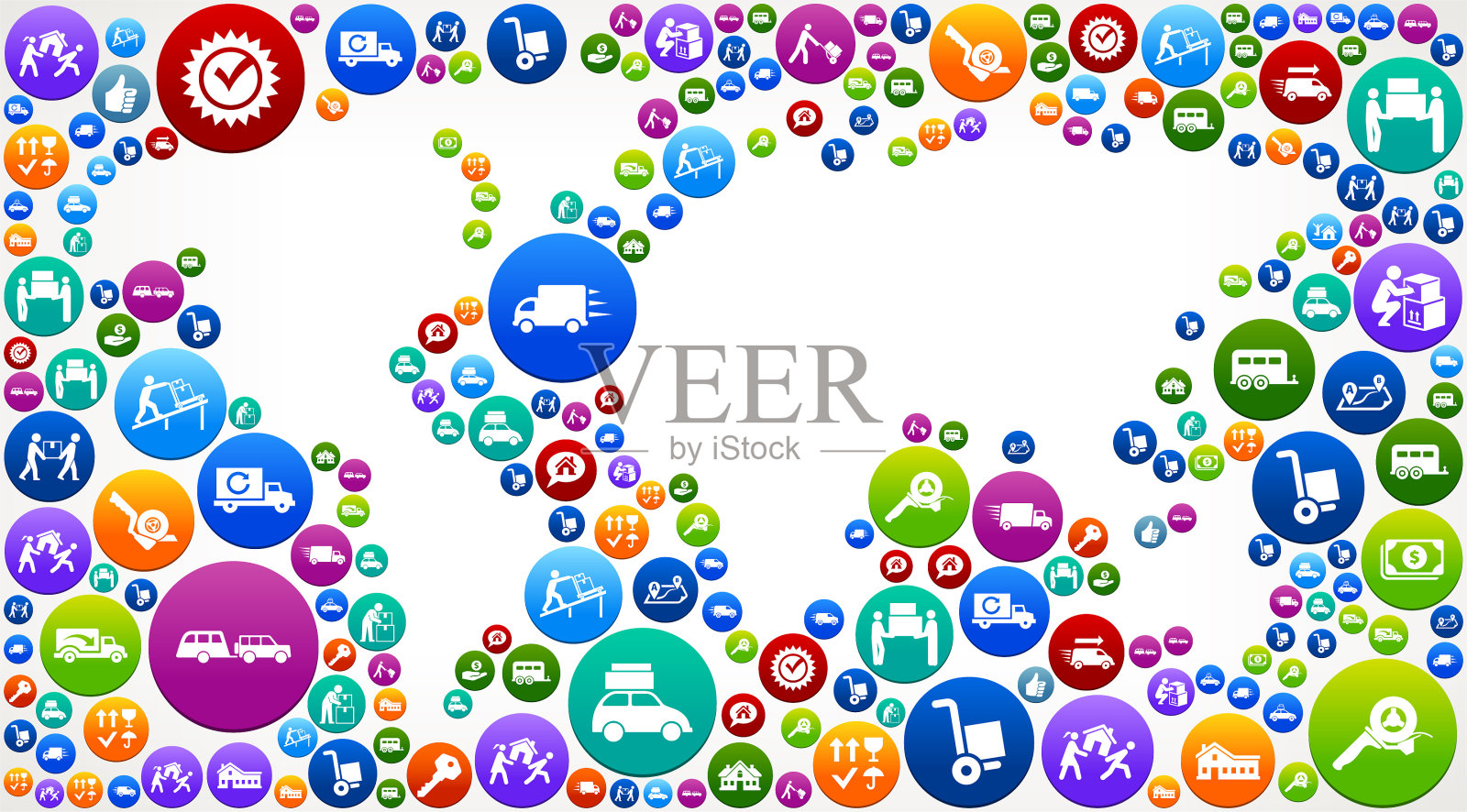 世界地图移动和移动背景插画图片素材