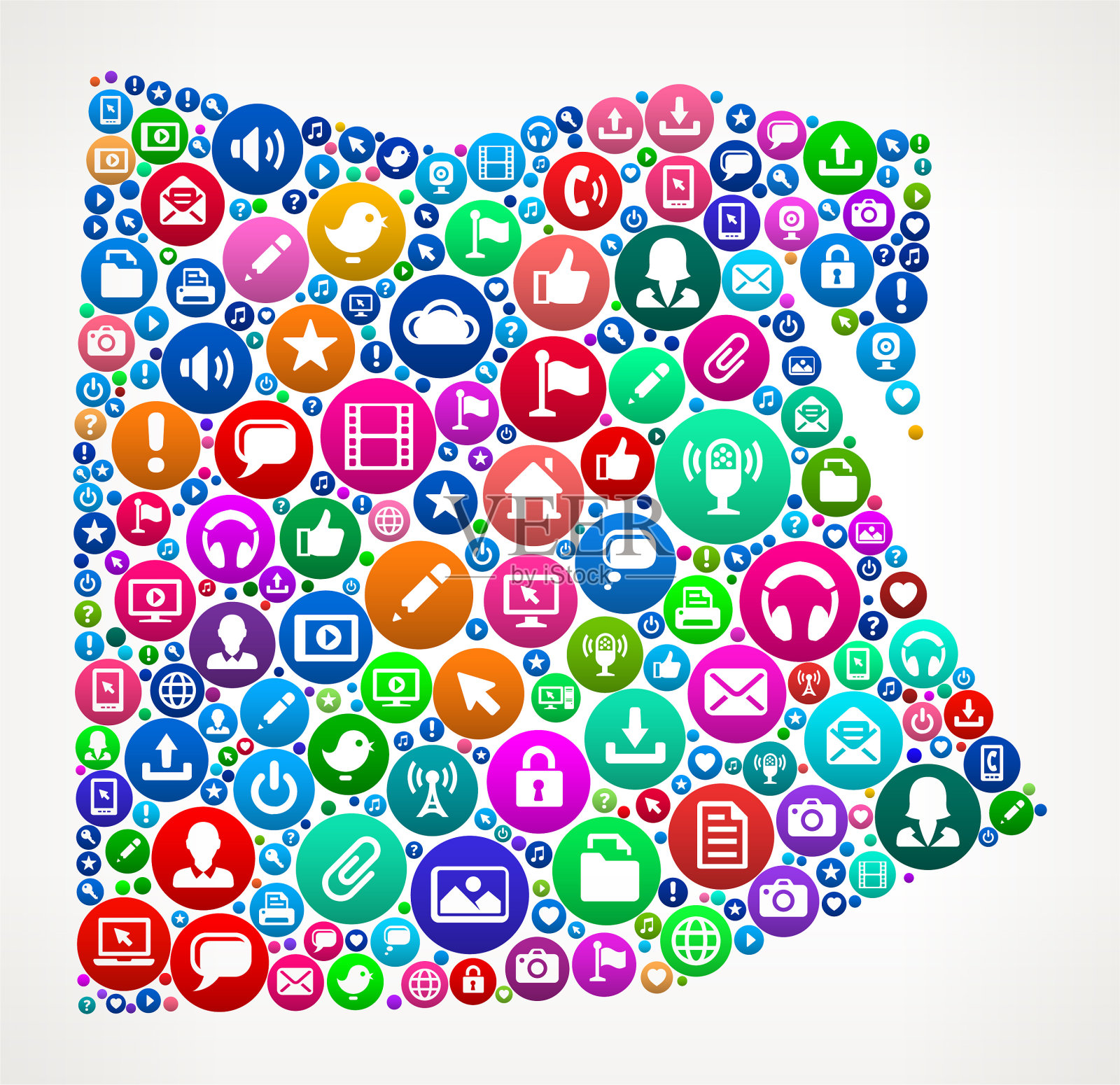 埃及互联网通信技术矢量图标模式插画图片素材