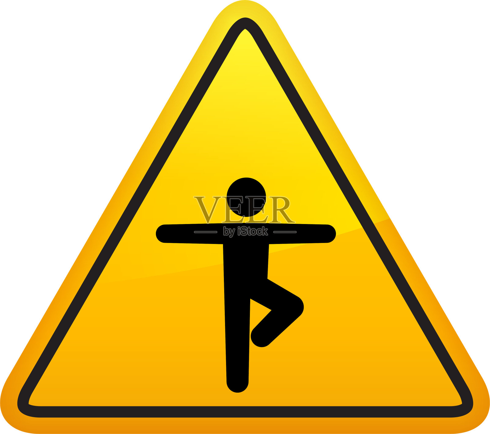 男人伸展瑜伽运动图标插画图片素材