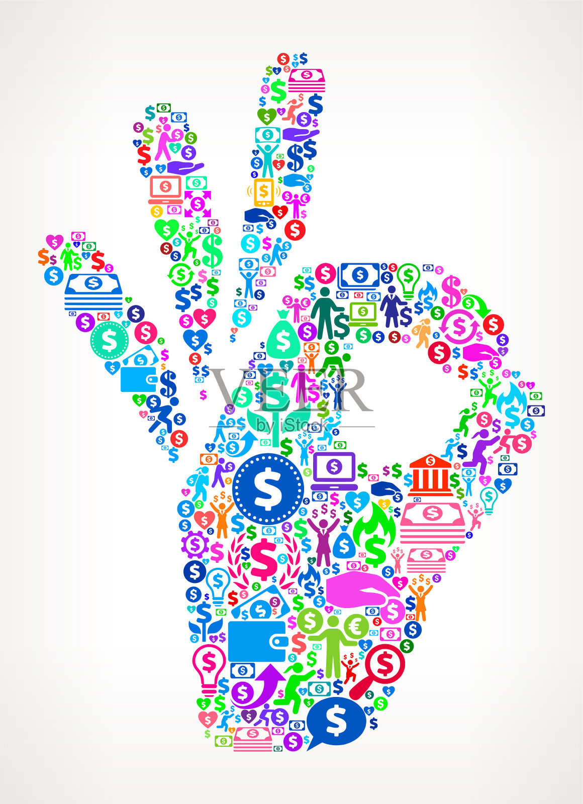 完美的符号金钱矢量图标模式插画图片素材