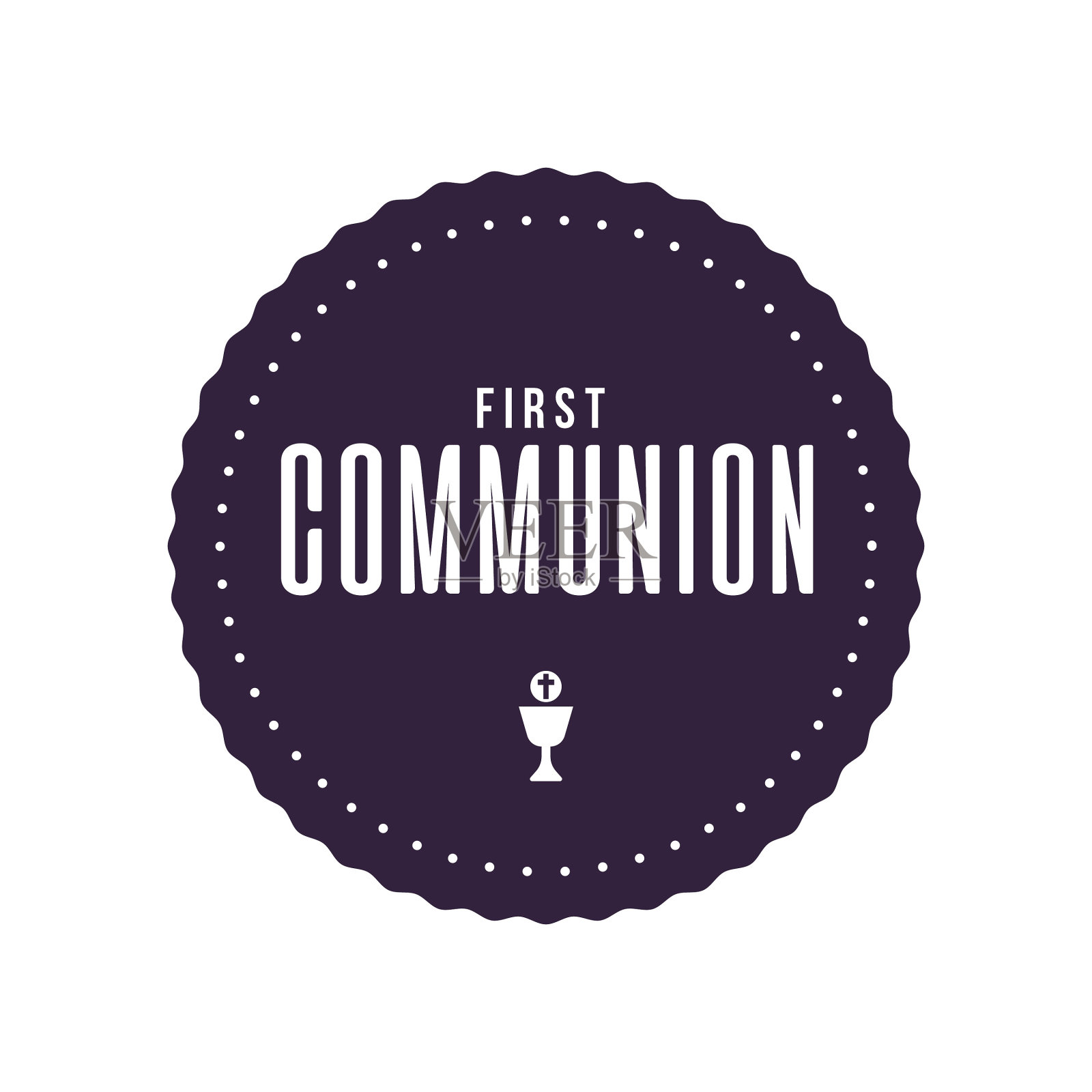 第一次领圣餐插画图片素材