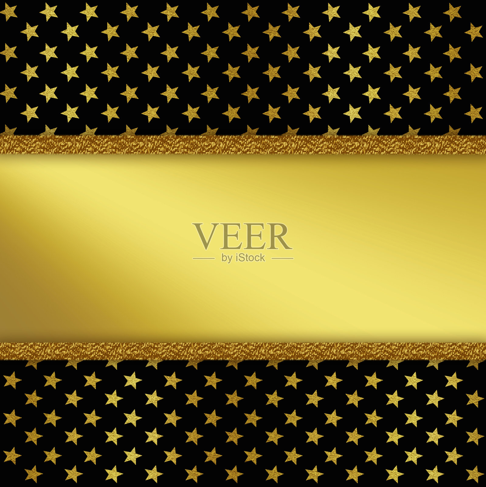 闪亮的金色和黑色背景与装饰线条插画图片素材