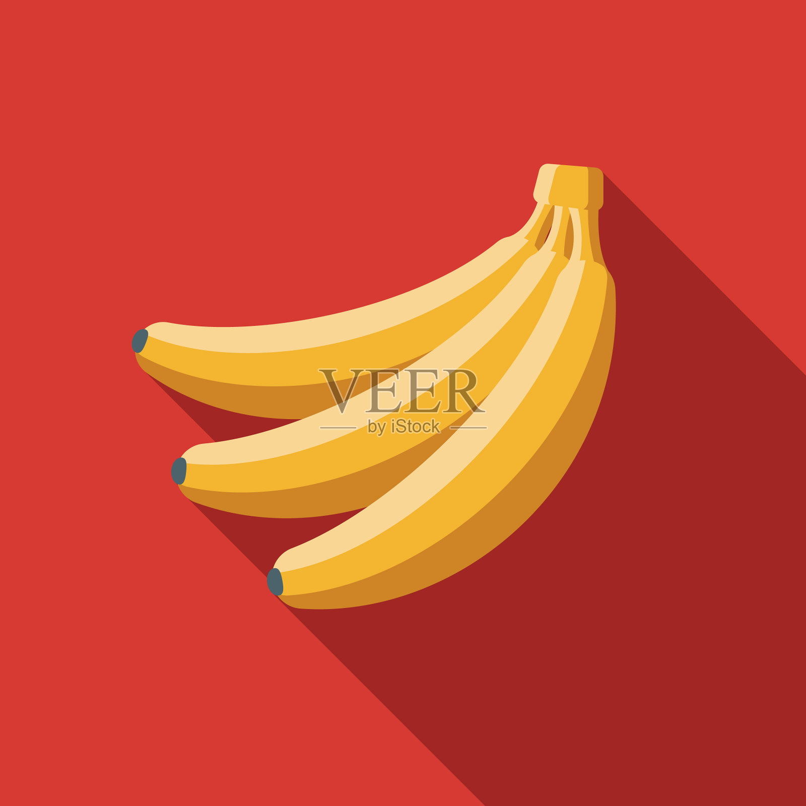 香蕉素食图标插画图片素材