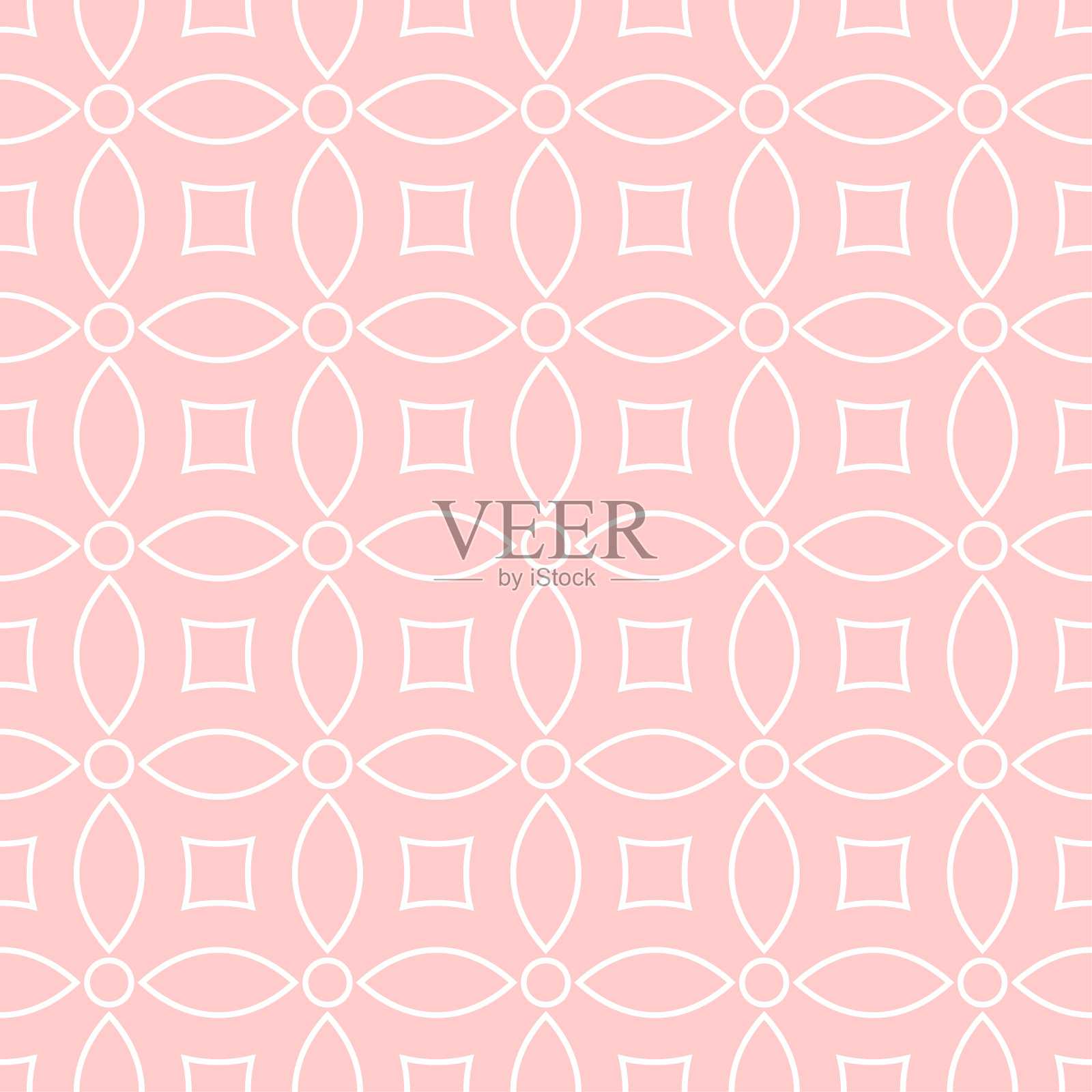 无缝背景图案-粉红色壁纸-矢量插图插画图片素材