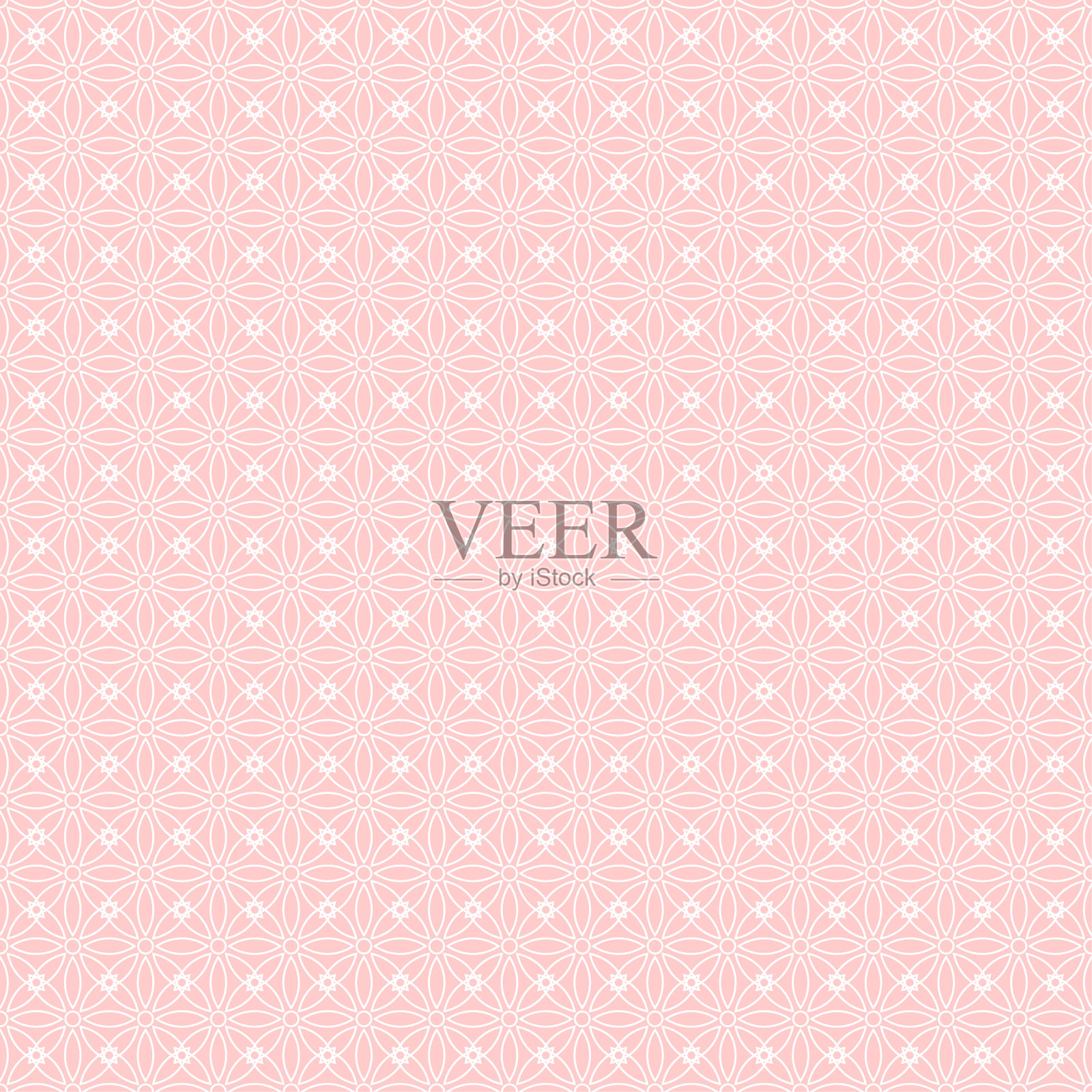 无缝背景图案-粉红色壁纸-矢量插图插画图片素材