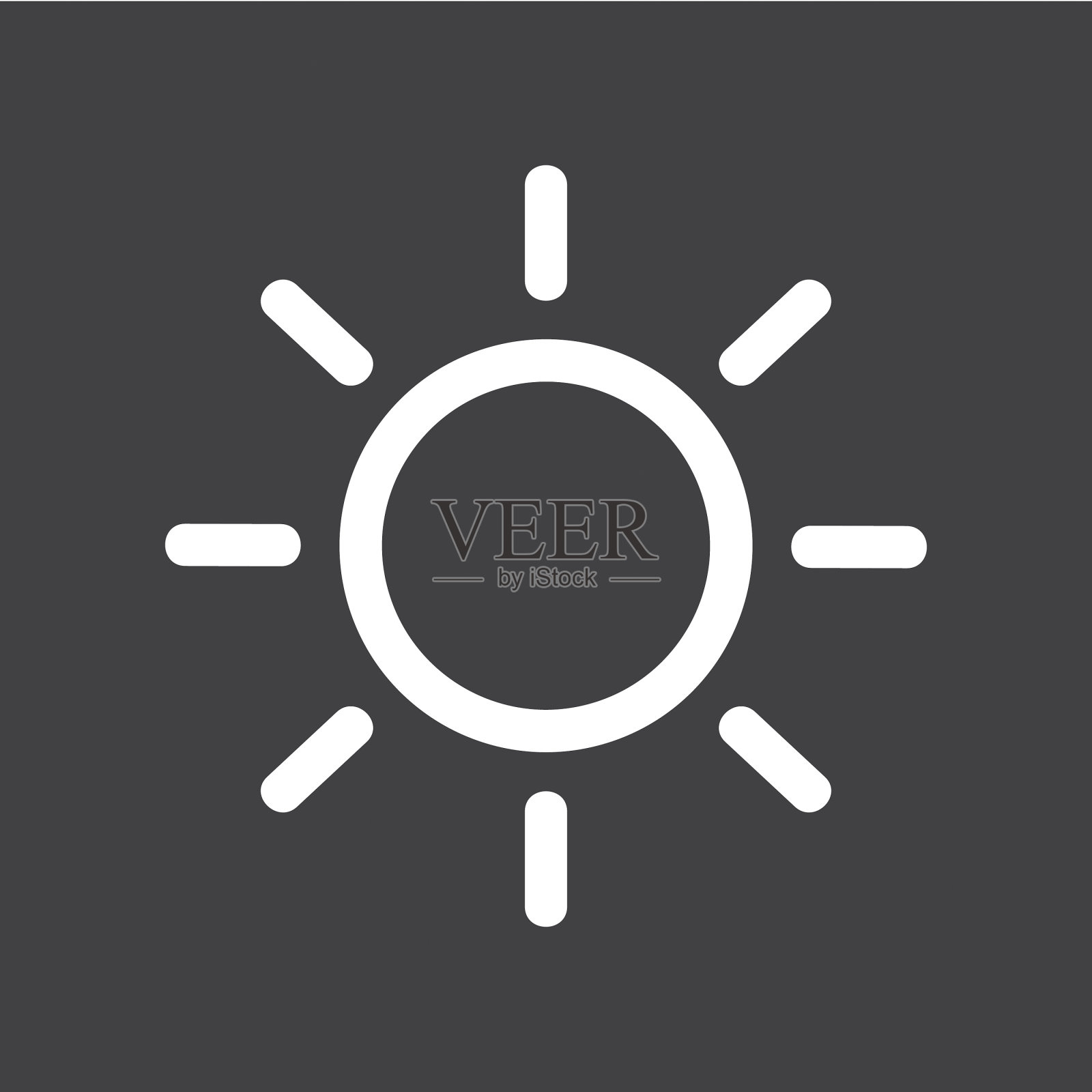 晴天平坦简单的轮廓设计图标插画图片素材