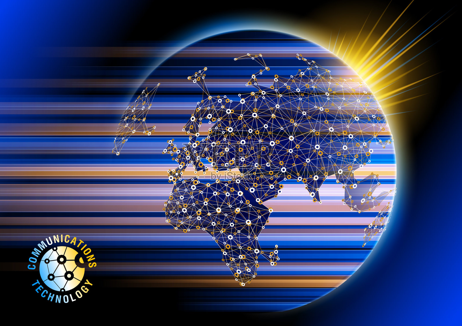 全球通信插画图片素材