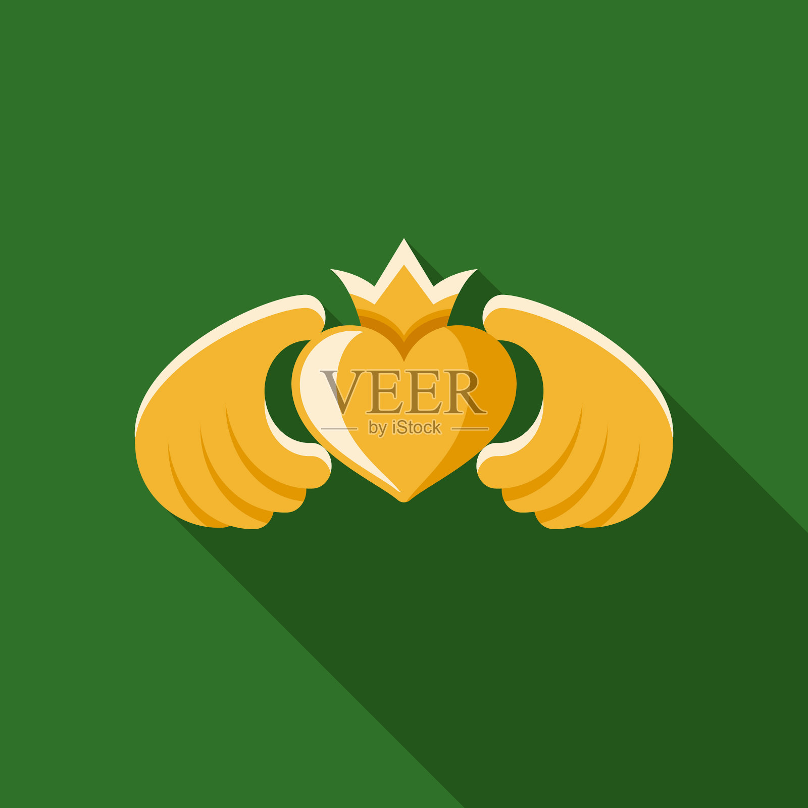 克拉达爱尔兰图标插画图片素材