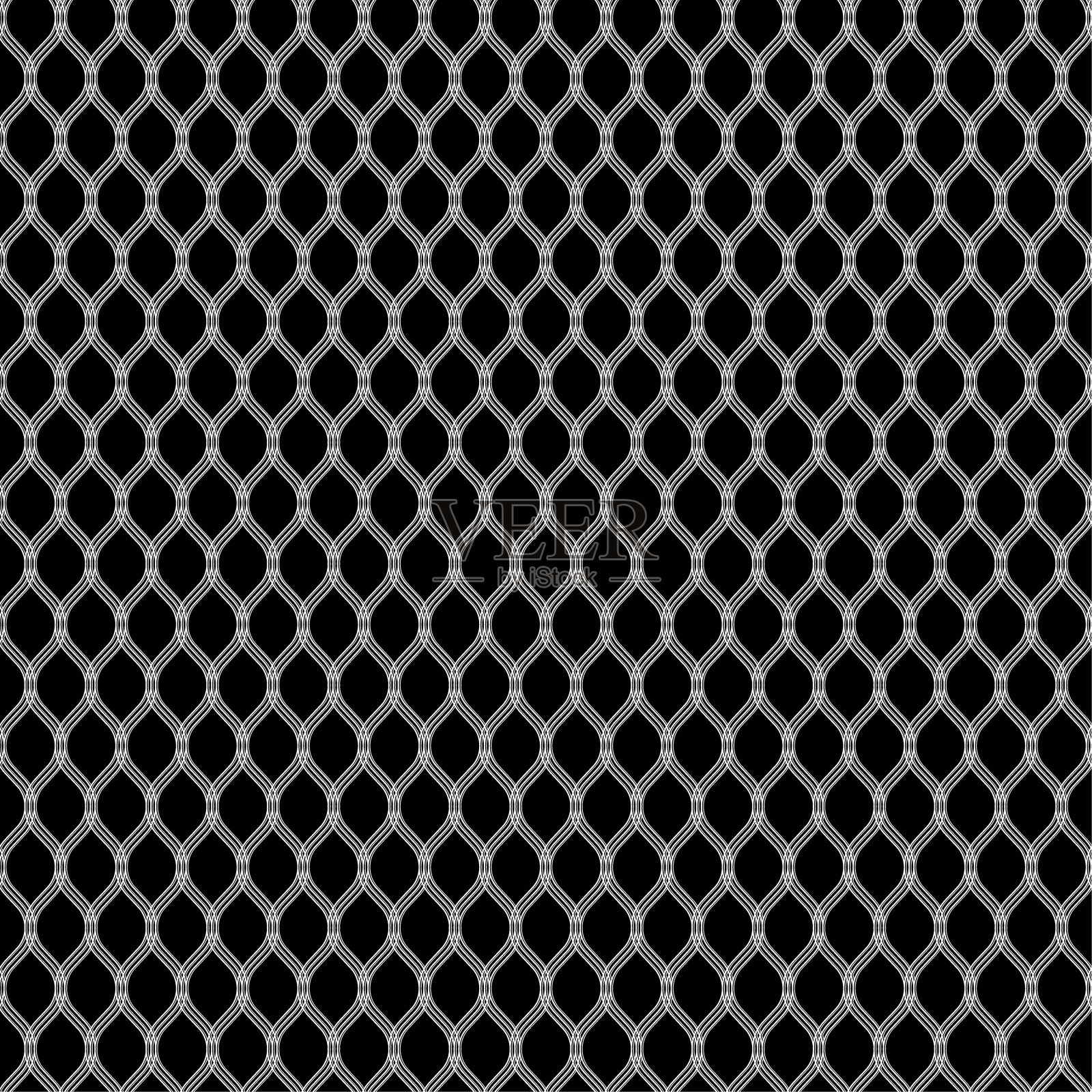 无缝抽象背景图案-黑色壁纸黑白-矢量插图插画图片素材