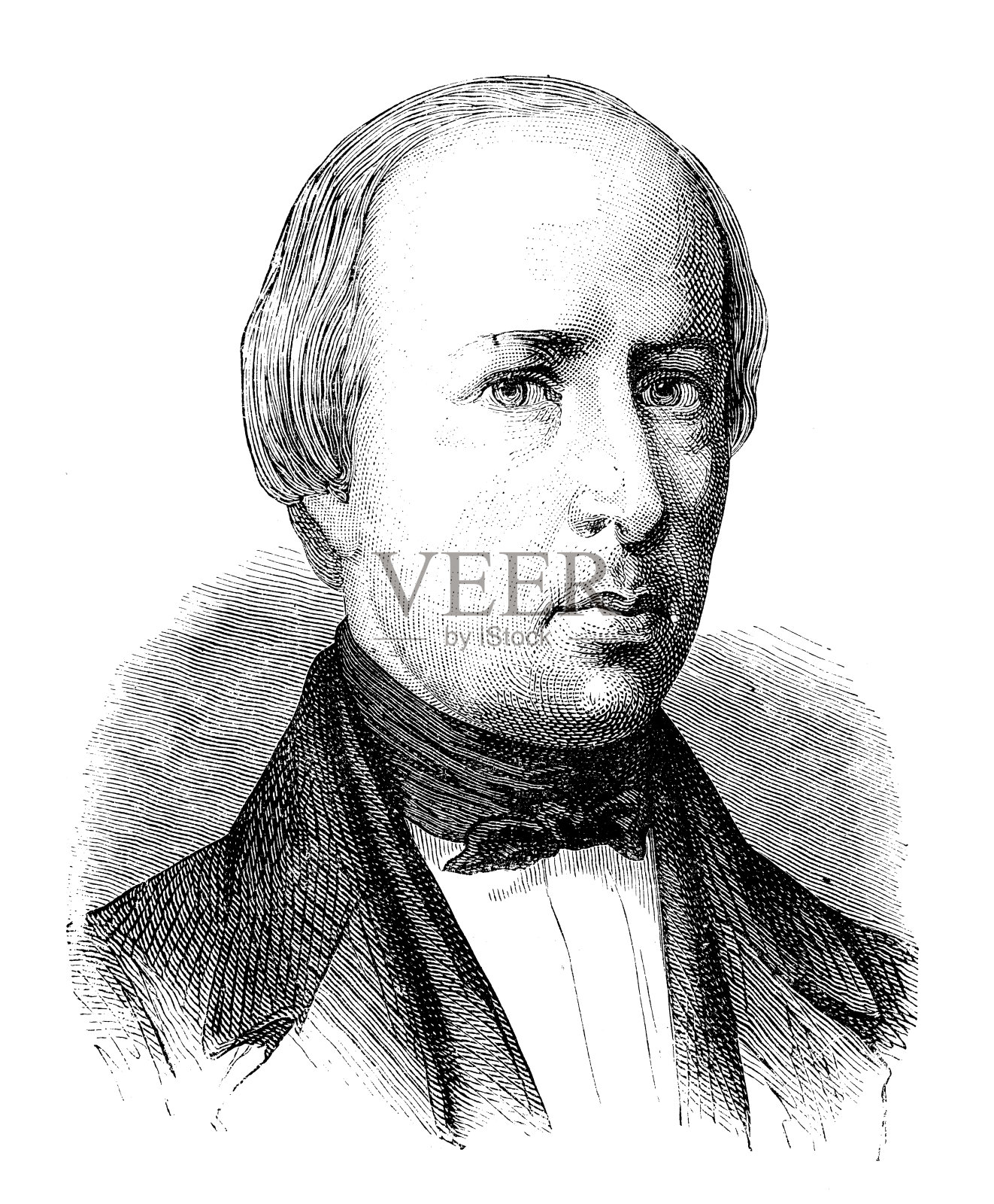 科学家的古董插图:佩丁插画图片素材