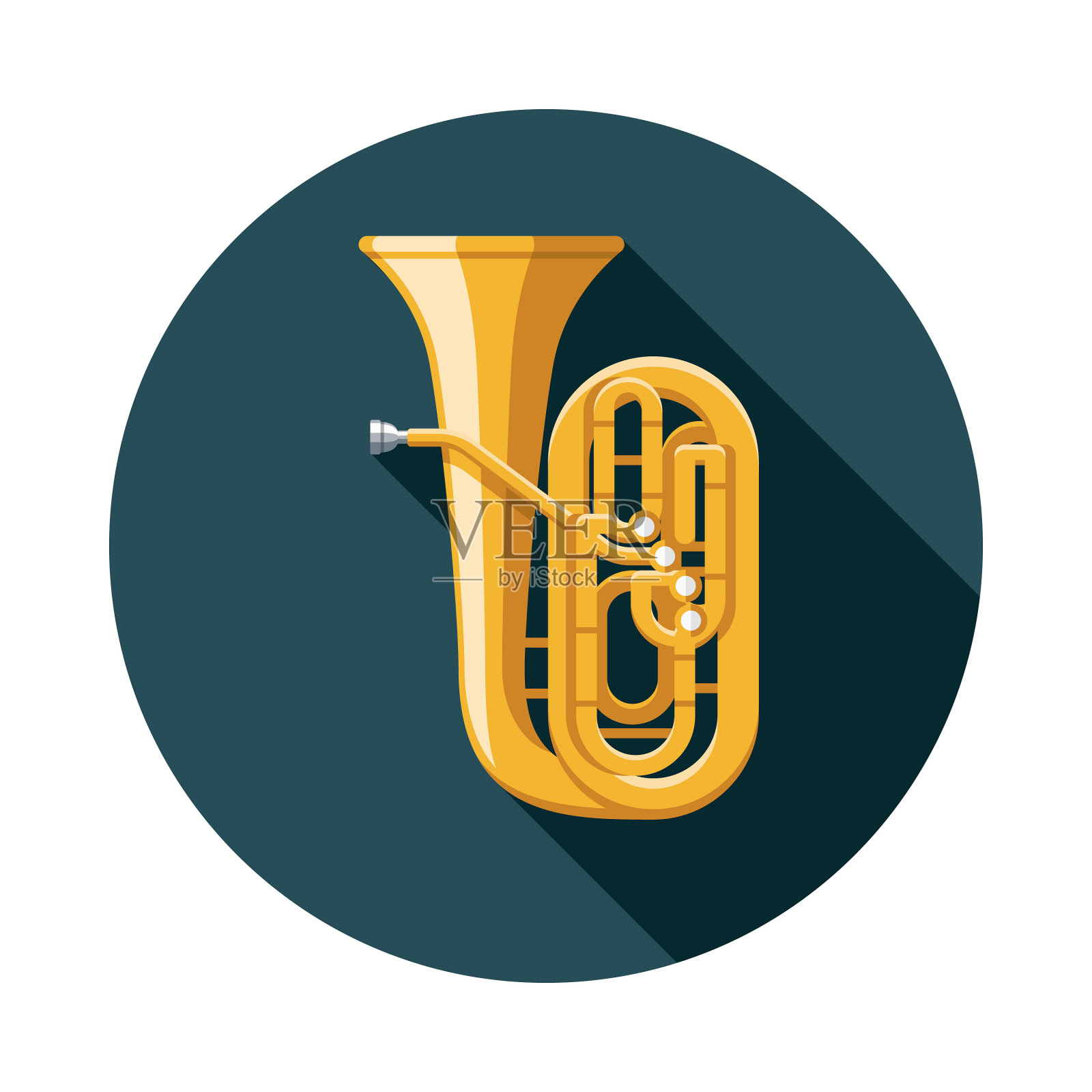 大号乐器图标插画图片素材